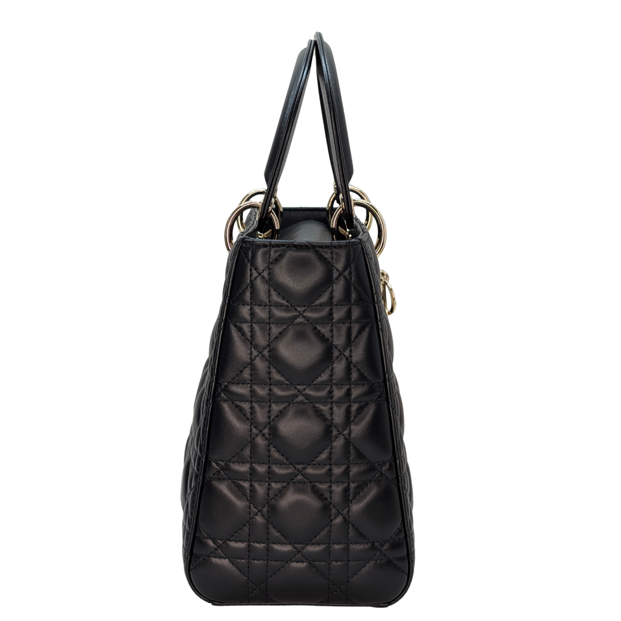 Dior Medium Lady Dior Cannage Bag Black