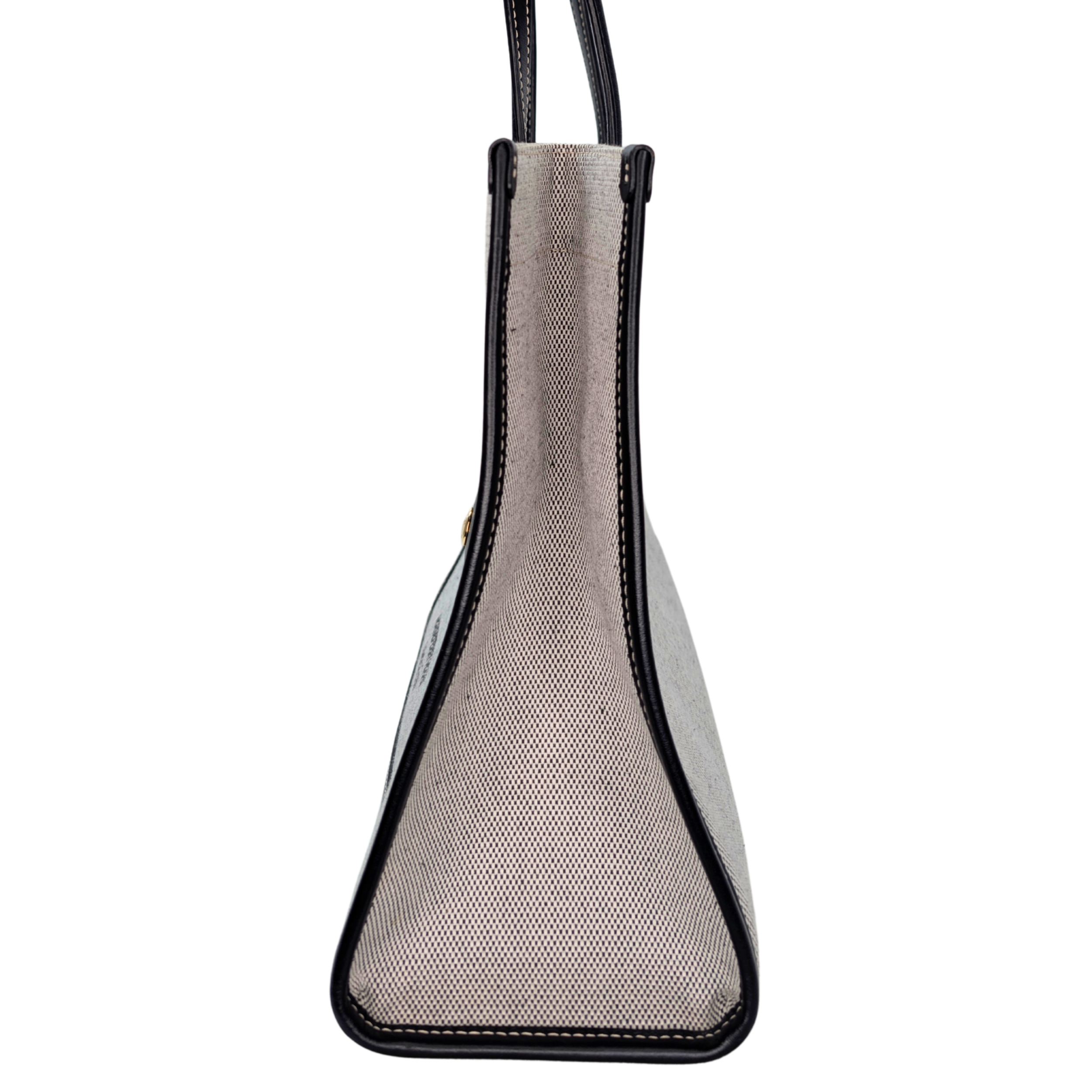 Burberry Canvas Smooth Calfskin Medium Two Tone Freya Tote