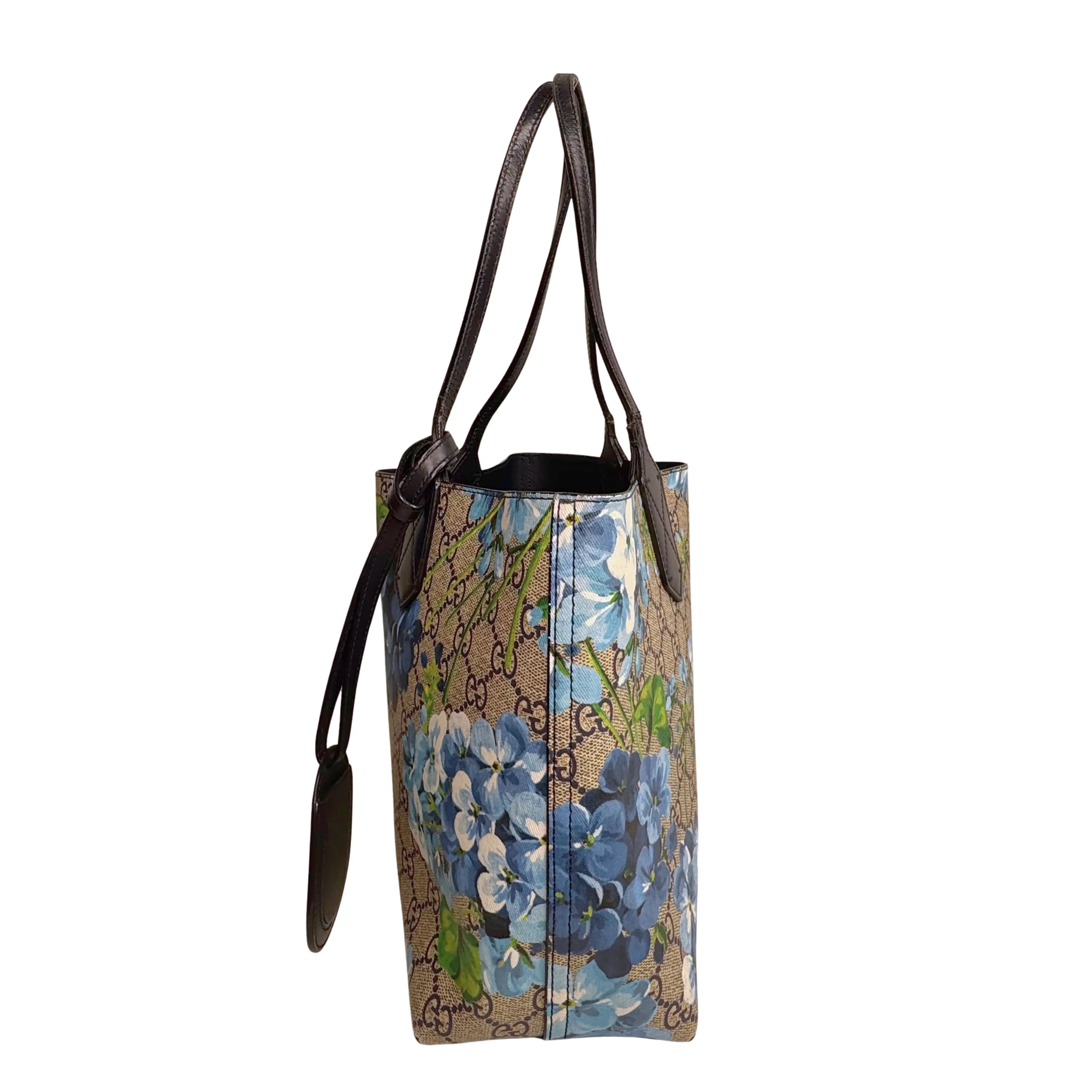 GG Supreme Monogram Blooms Small Tote Beige - Lost Designer
