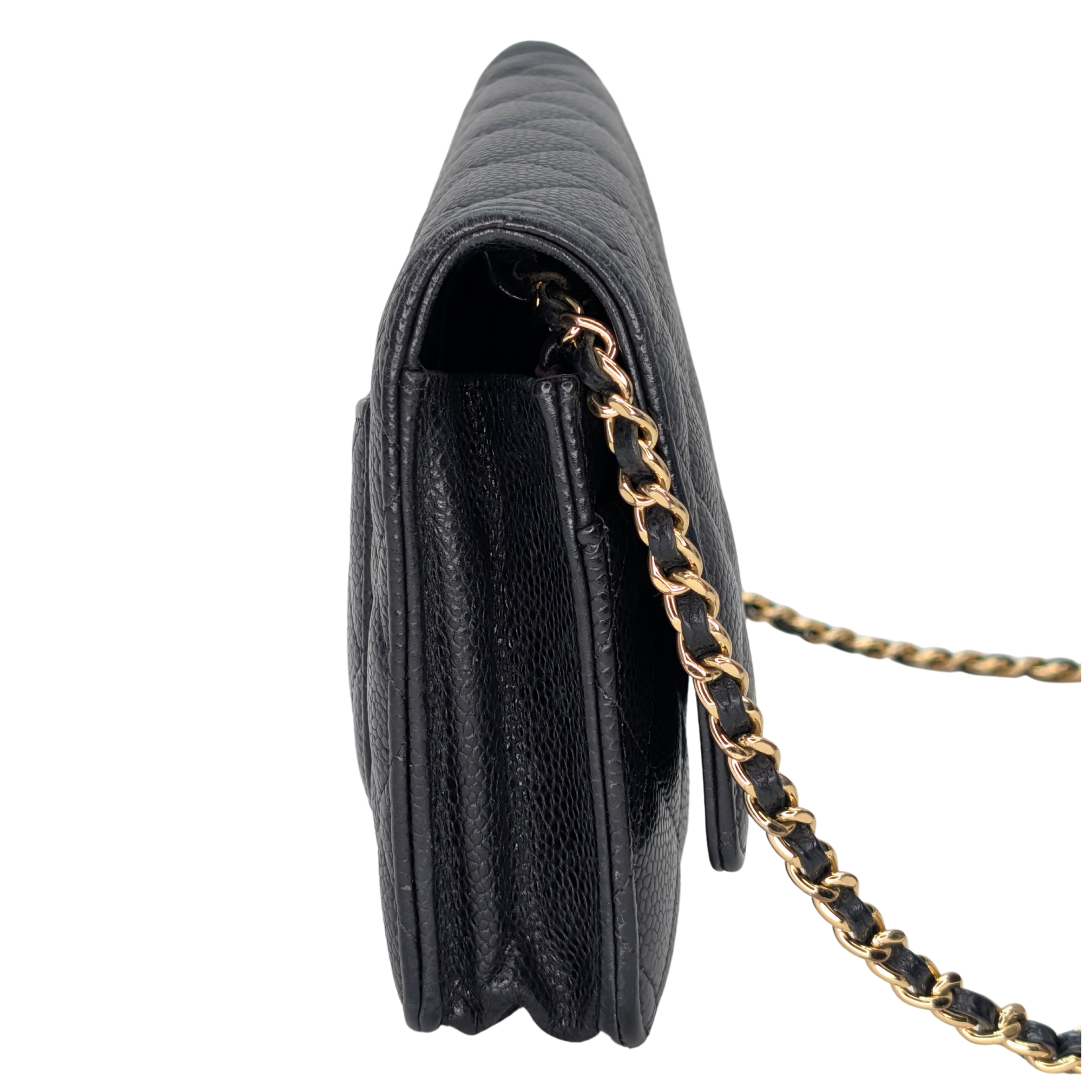 Chanel WOC Wallet on Chain Caviar Black GHW