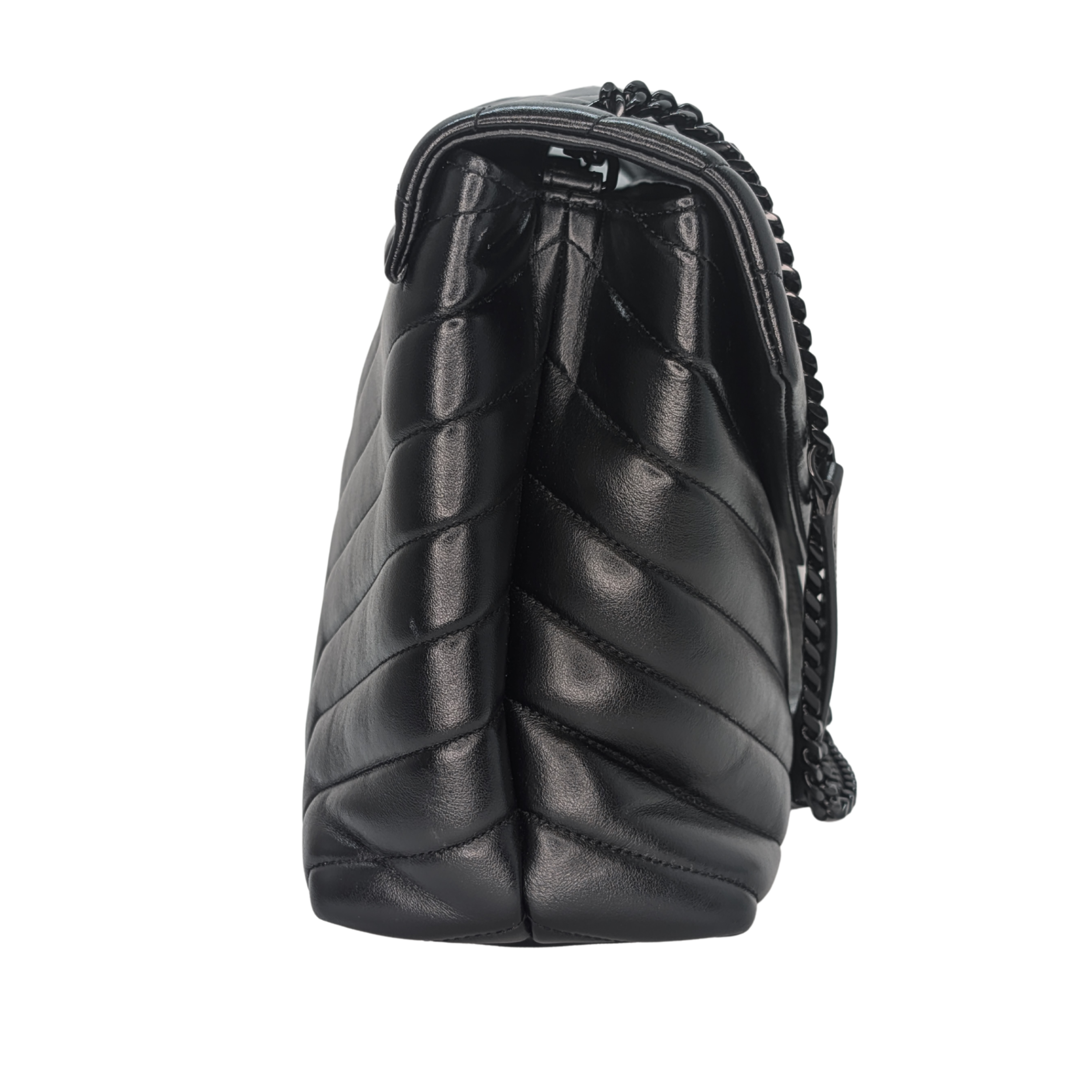 Saint Laurent Loulou Toy Medium Shoulder Bag Black