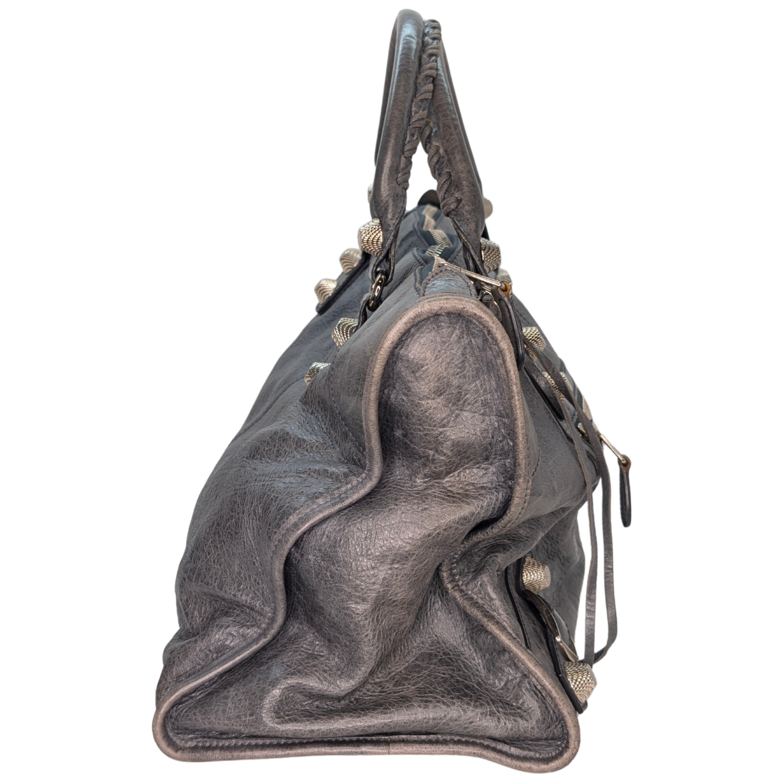 Balenciaga Motorcycle City Bag Grey