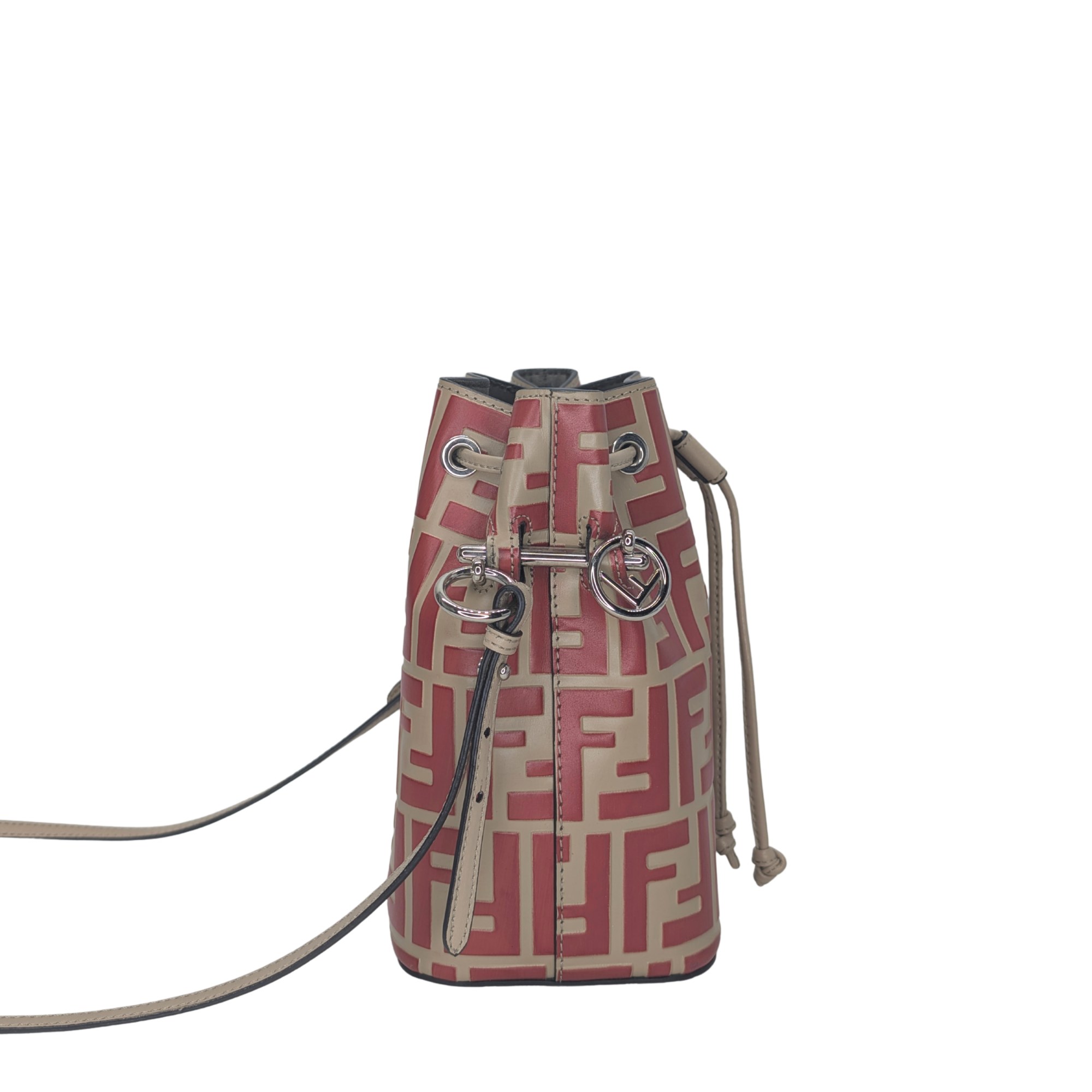Fendi Mon Tresor Bucket Bag Red