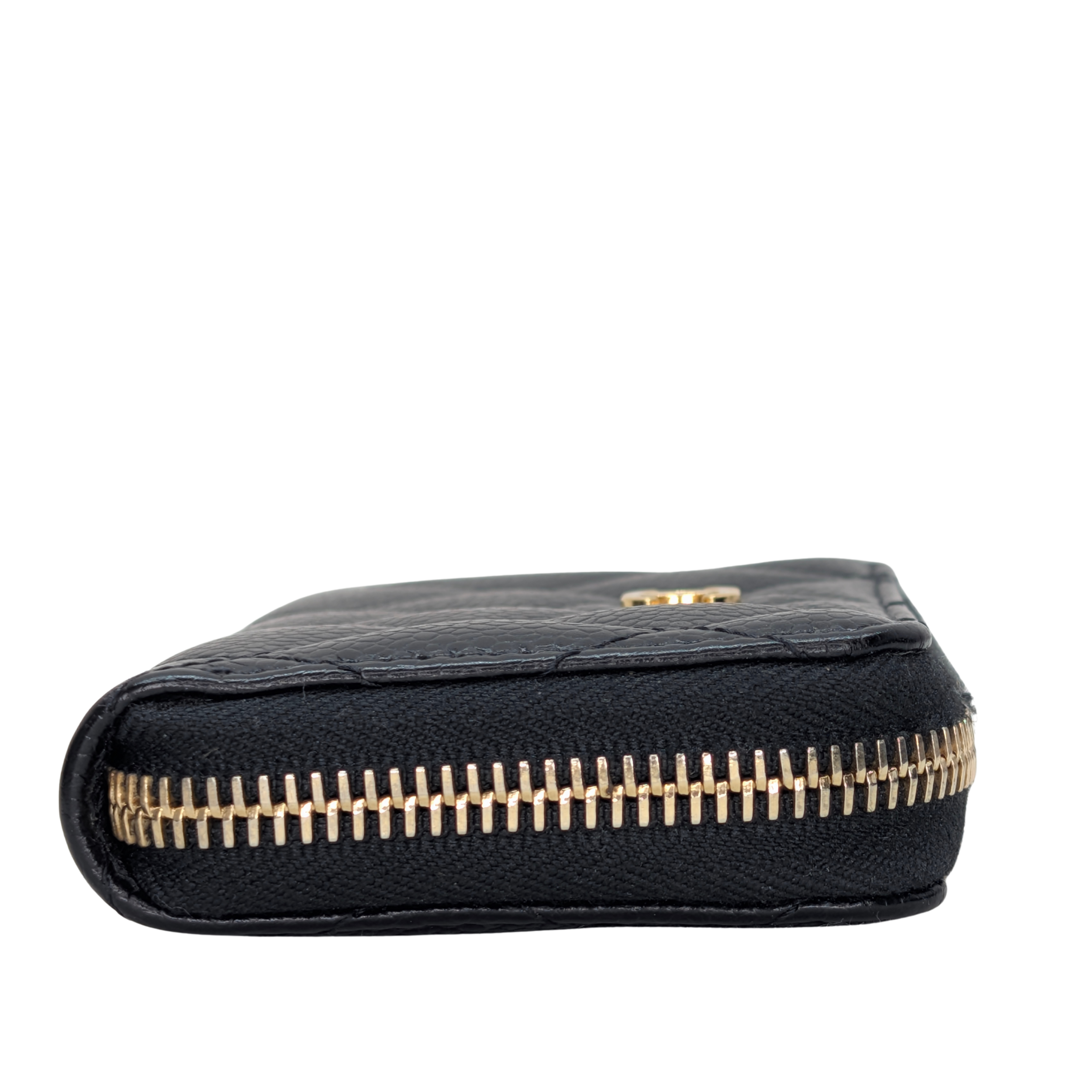 Chanel Classic Zipped Coin Purse Wallet Caviar Black