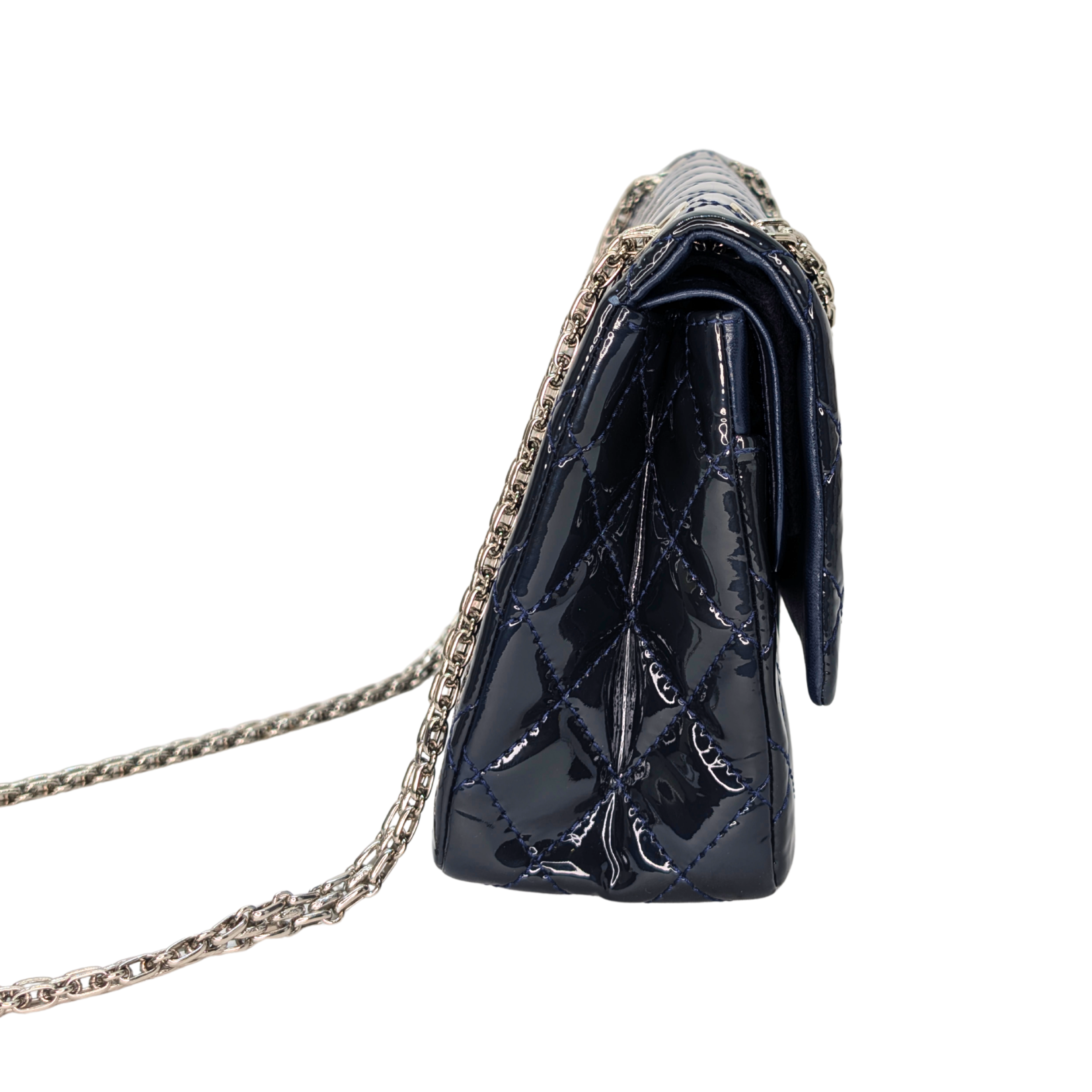 Chanel 2.55 Reissue 226 Patent Forest Green Bag