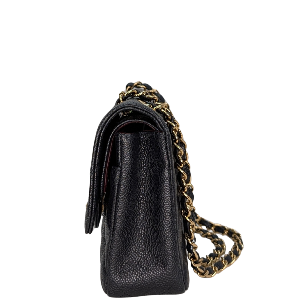 Chanel Medium Classic Double Flap Caviar Leather Black GHW