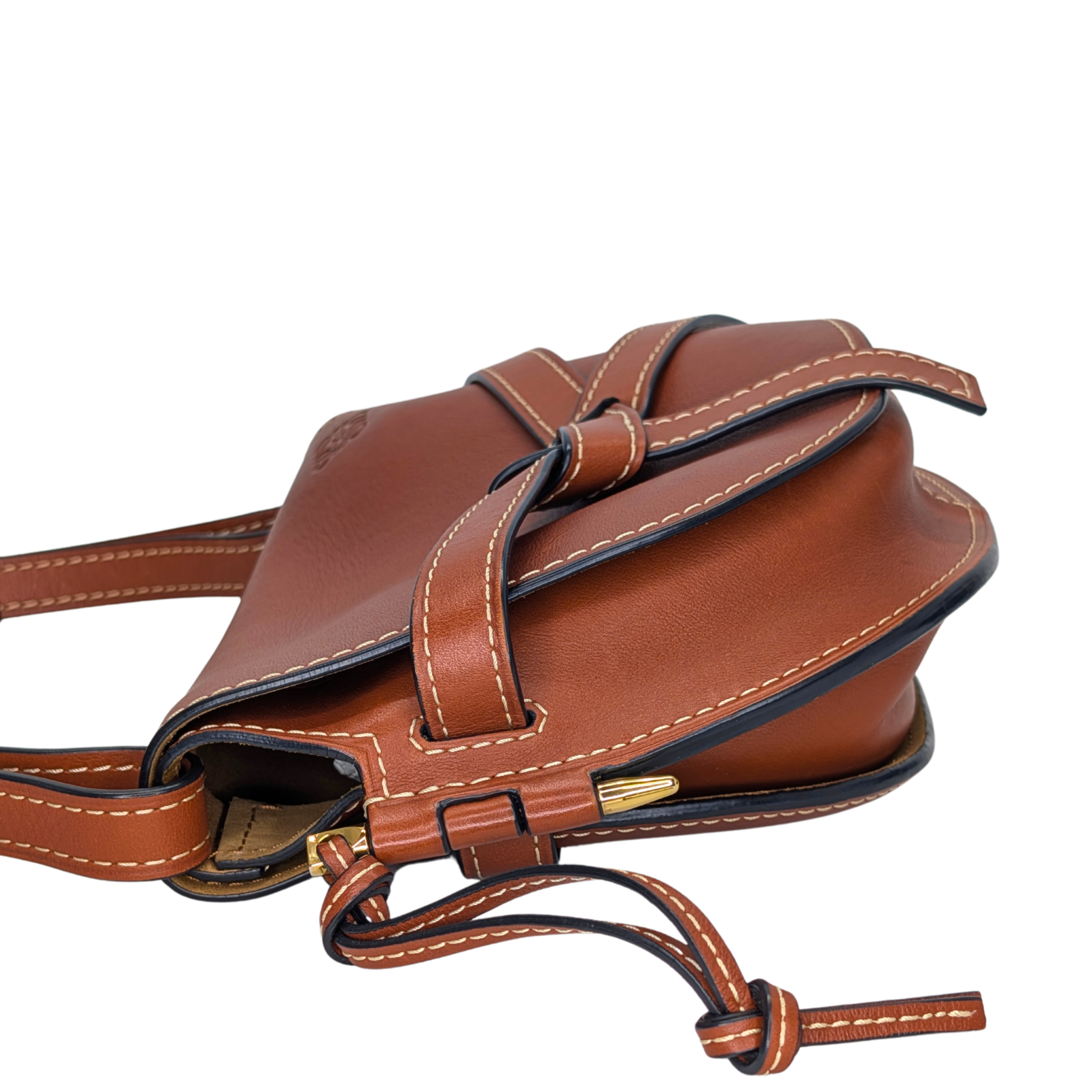 Loewe Gate Small Bag Brown Tan