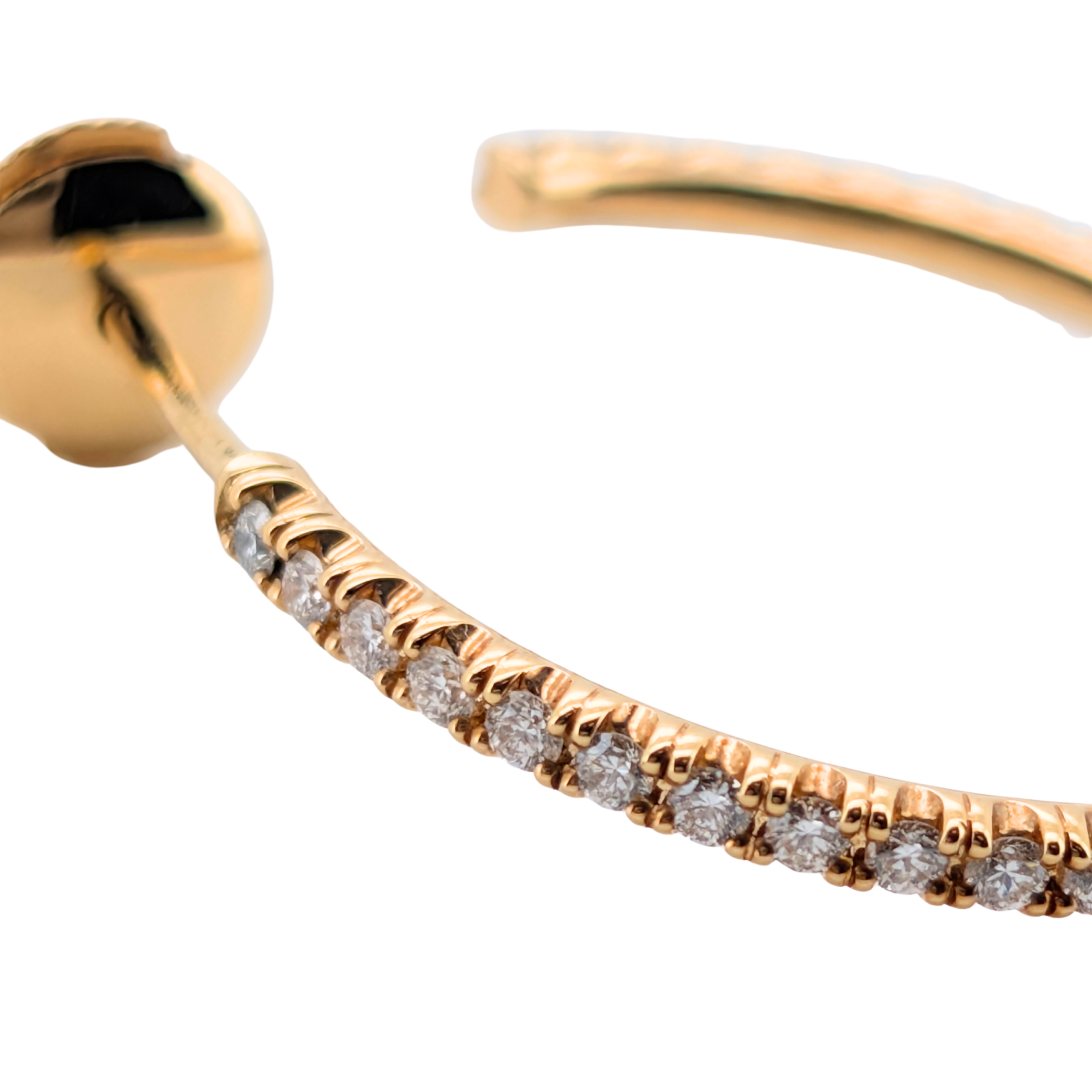 Cartier Étincelle de Cartier Medium Diamond Hoop Earrings in 18ct Yellow Gold