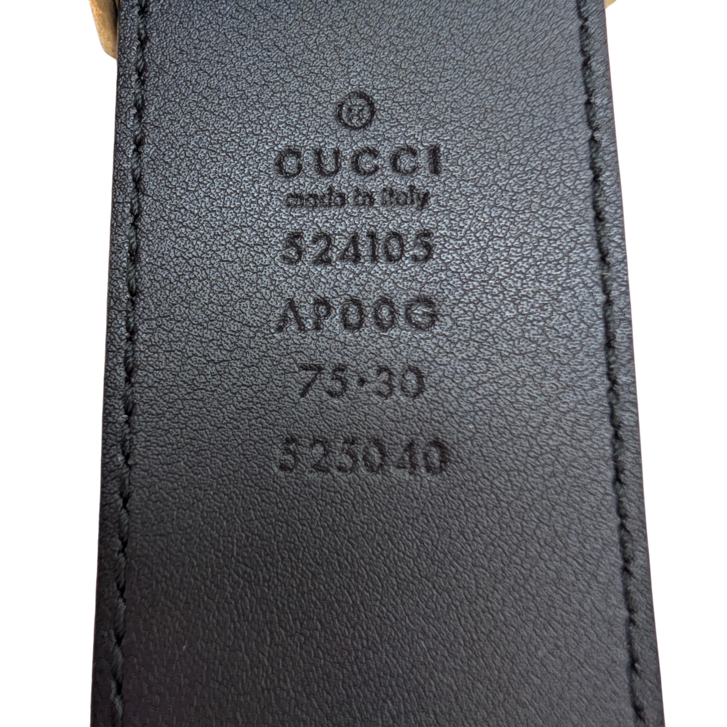 Gucci Moon Torchon Double G Belt Black Size 75
