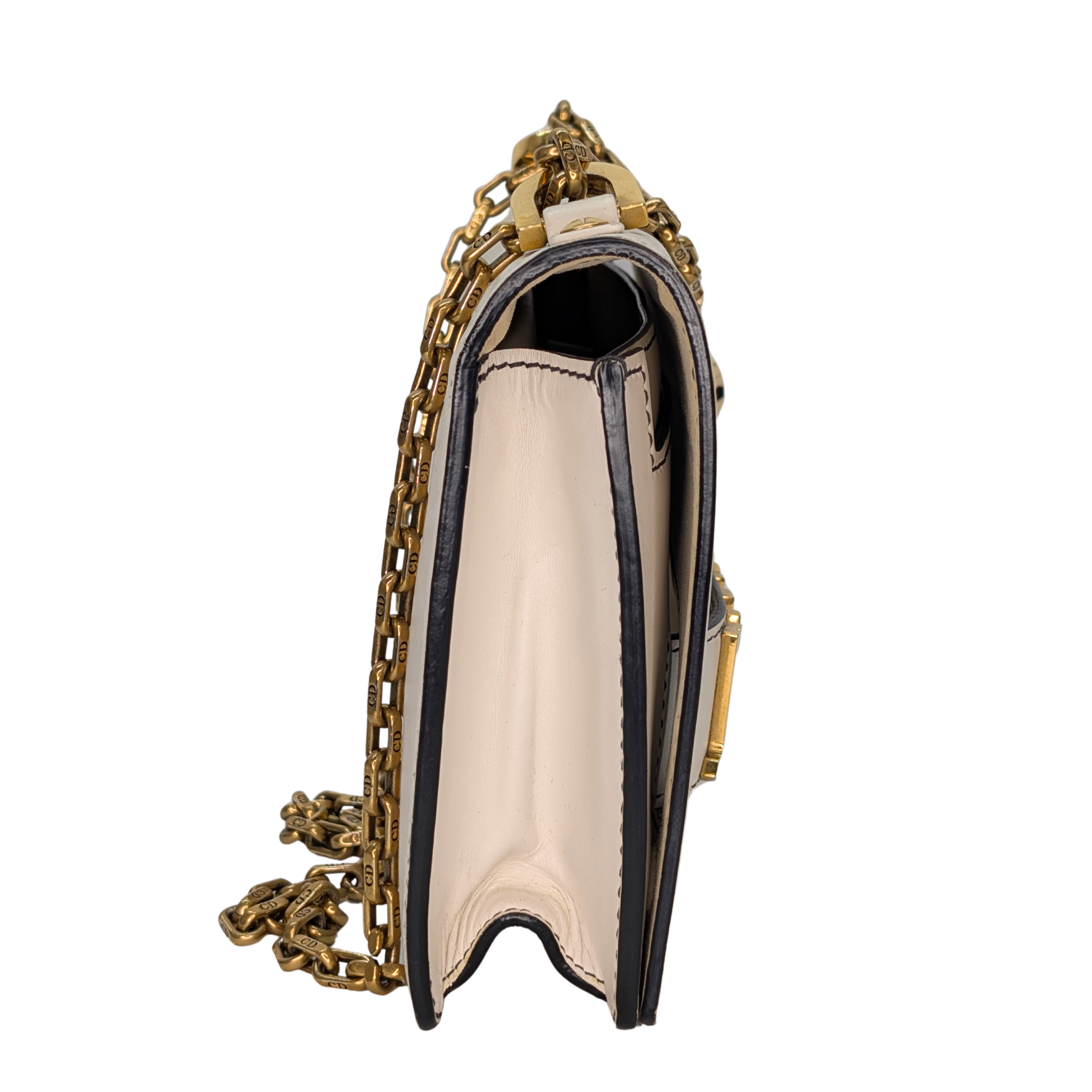 Dior JaDior Medium Calfskin Shoulder Bag White