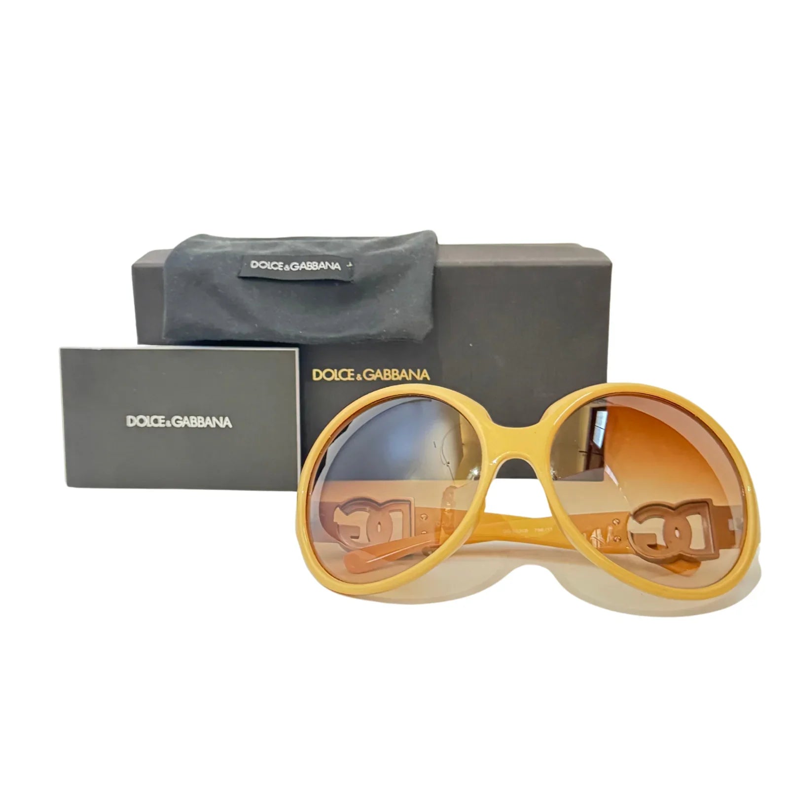 DOLCE & GABBANA 6030B Crystal Beige Gradient Sunglasses - Lost Designer