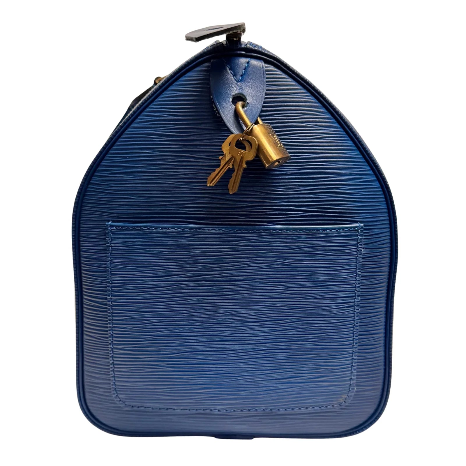 Louis Vuitton Epi Speedy 30 Blue Bag - Lost Designer