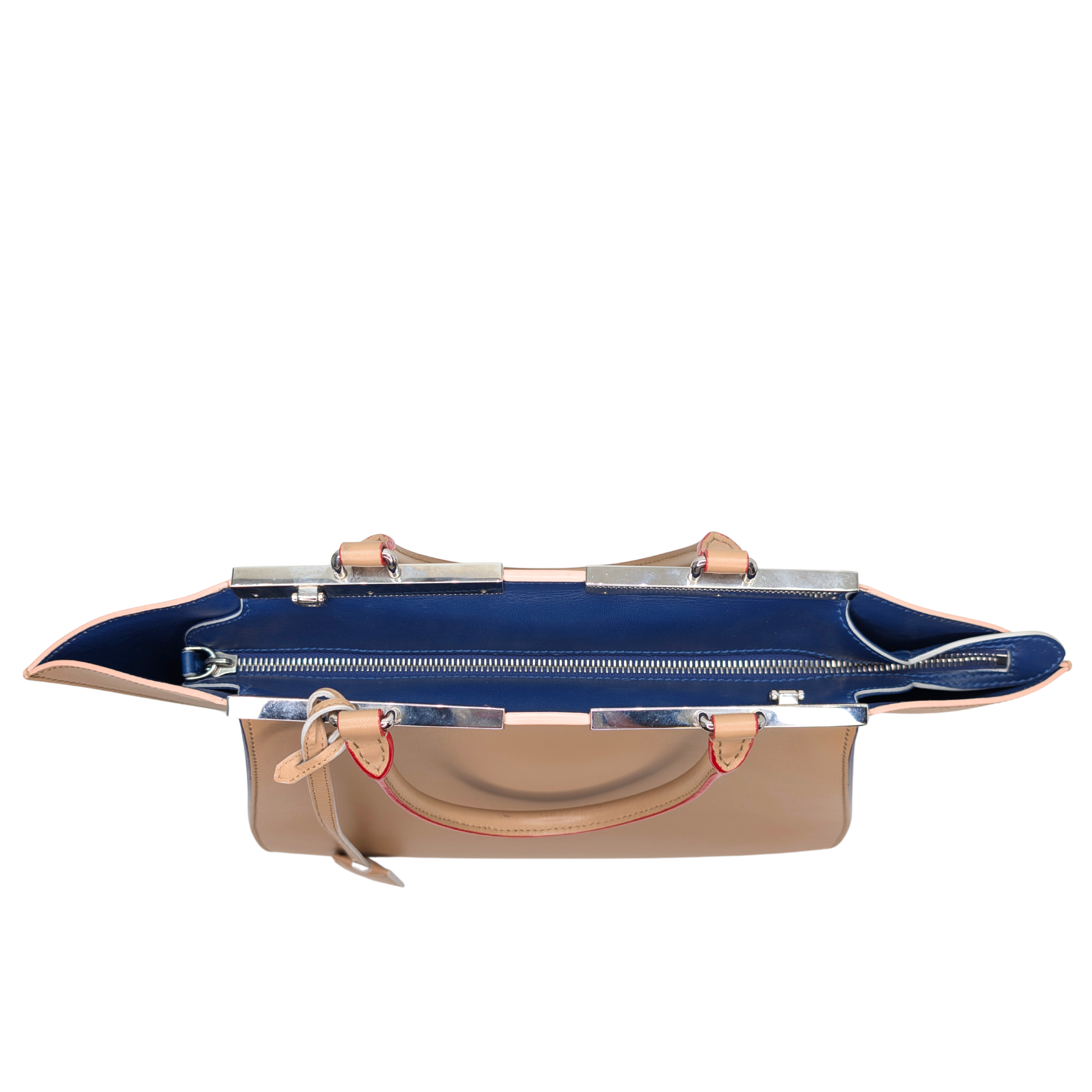 Fendi 3Jours Tote Bag Leather Camel Beige