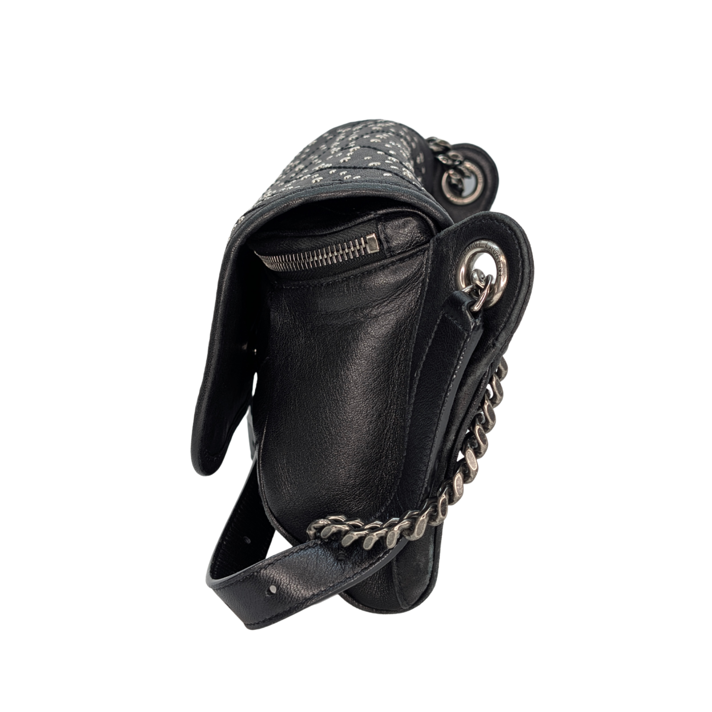 Saint Laurent Niki Stardust studded Bag Black