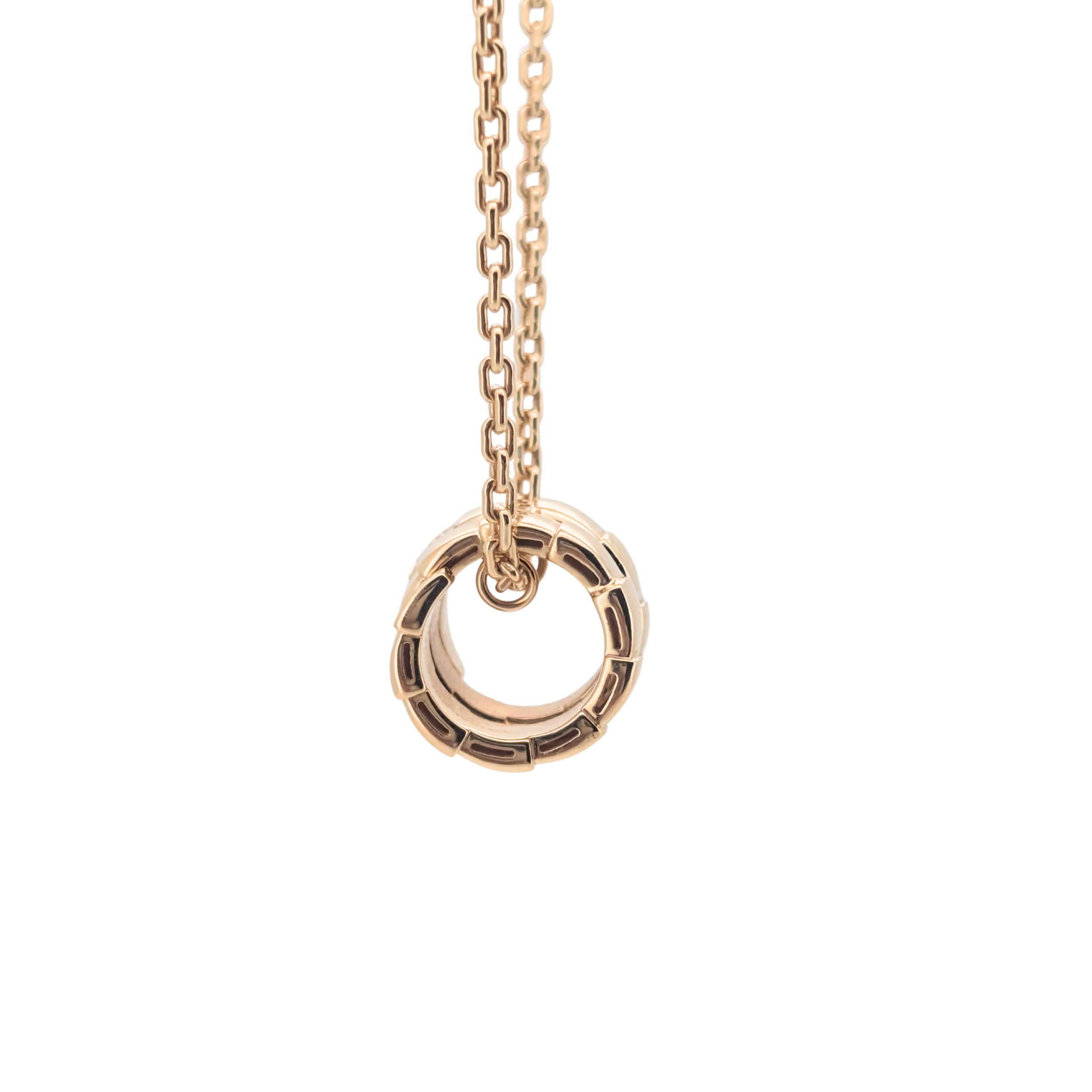 Bvlgri Serpenti Viper Necklace Diamond 18k Yellow Gold