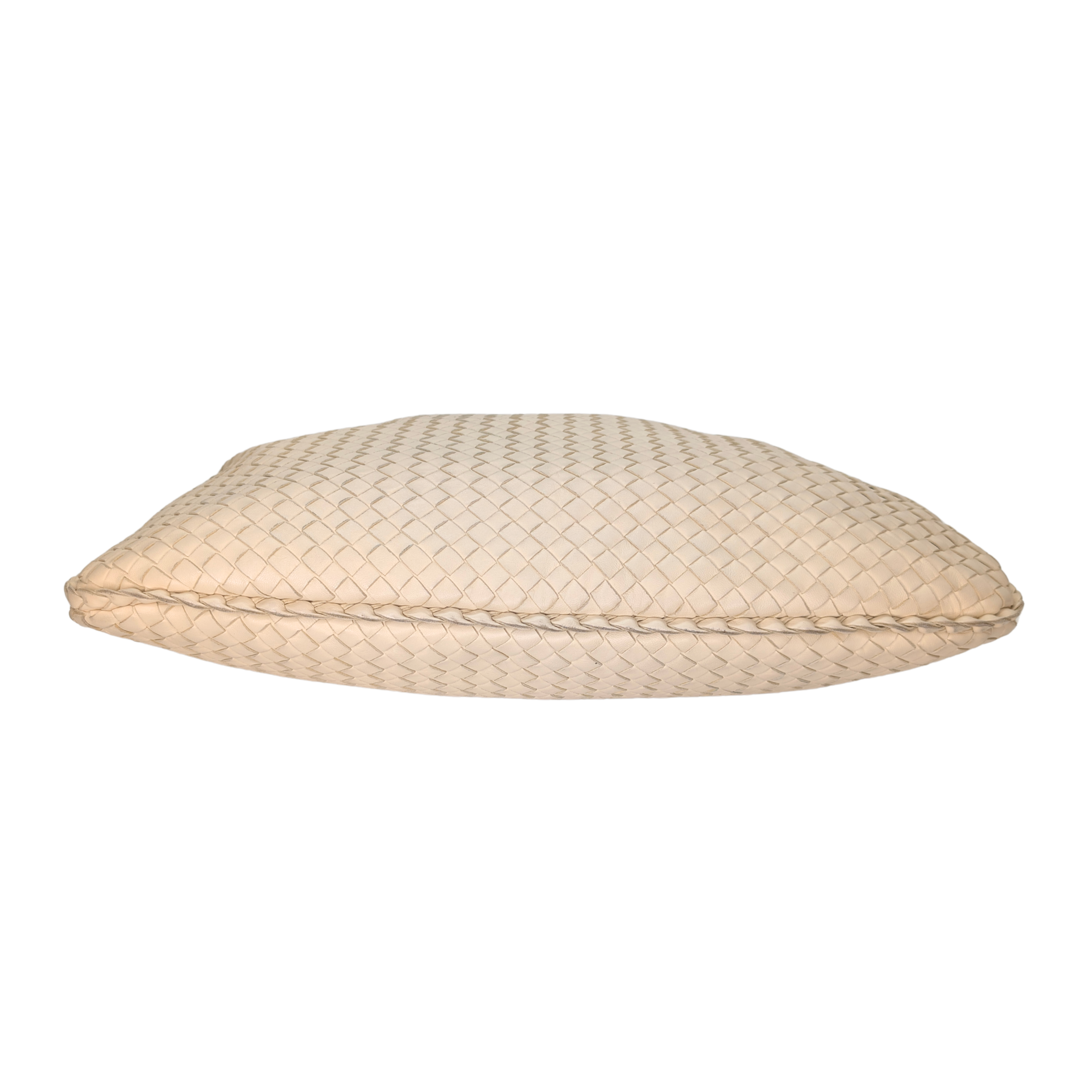 Bottega Veneta Intrecciato Large Hobo Bag Beige