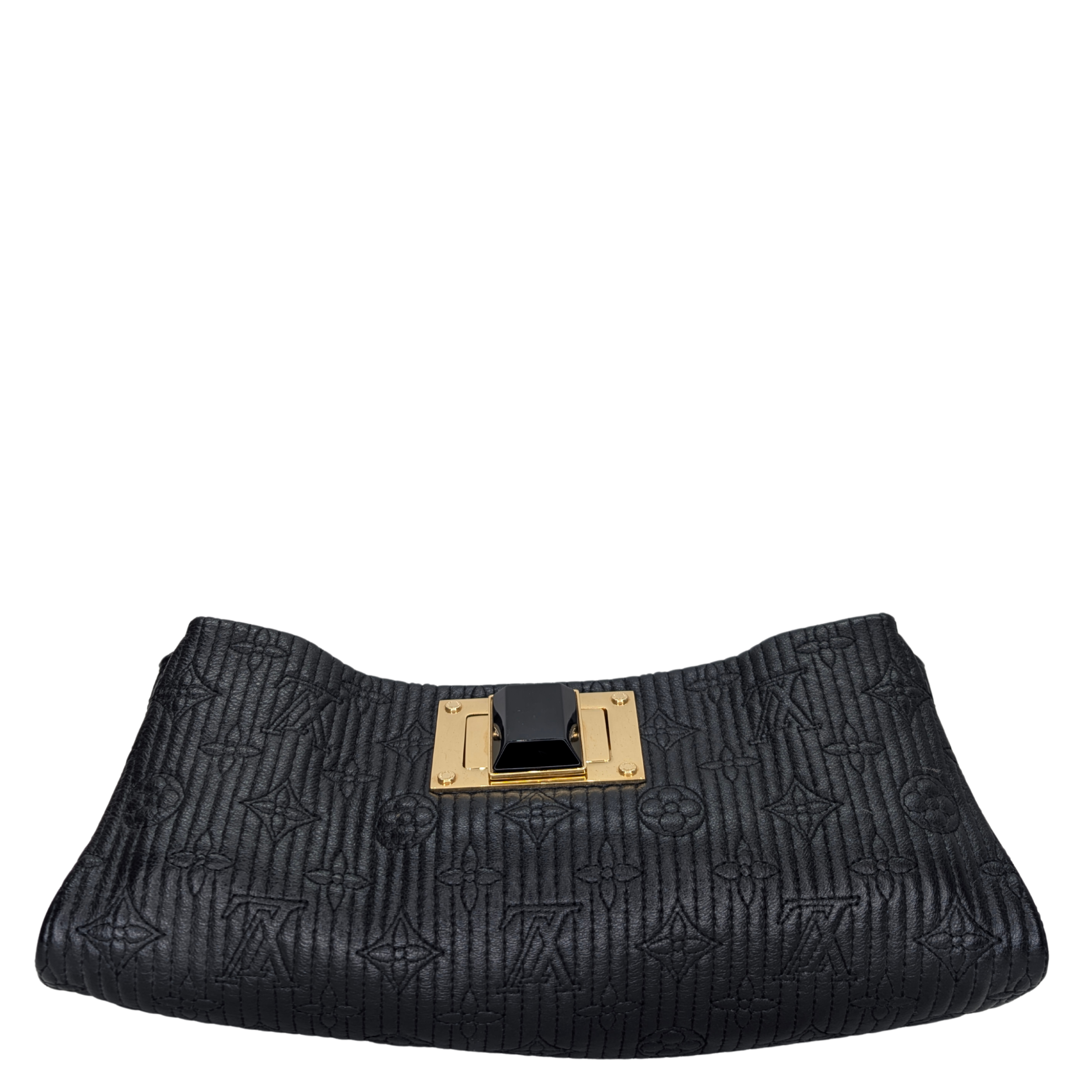 Louis Vuitton Altair Clutch Monogram Motard Black