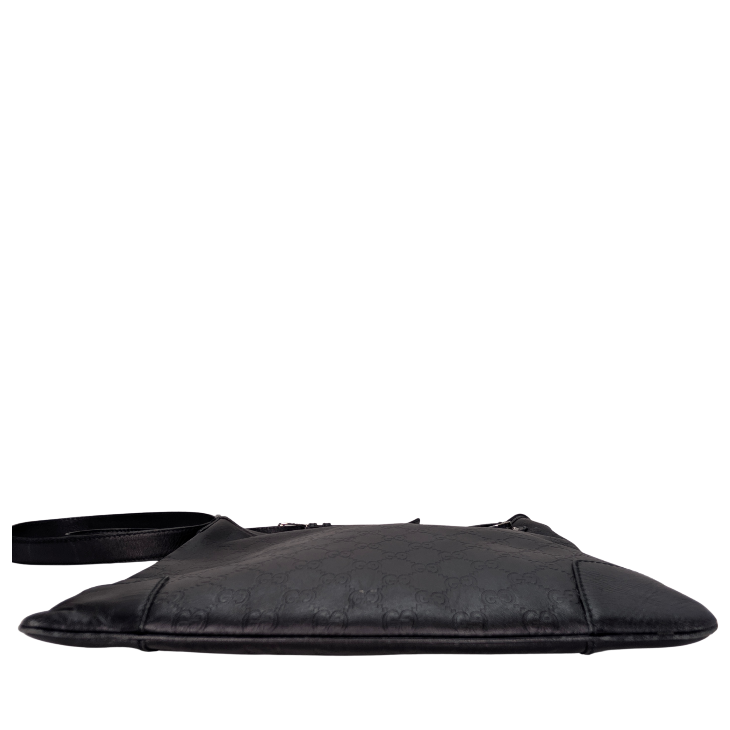 Gucci Guccissima Messenger Bag Large Black