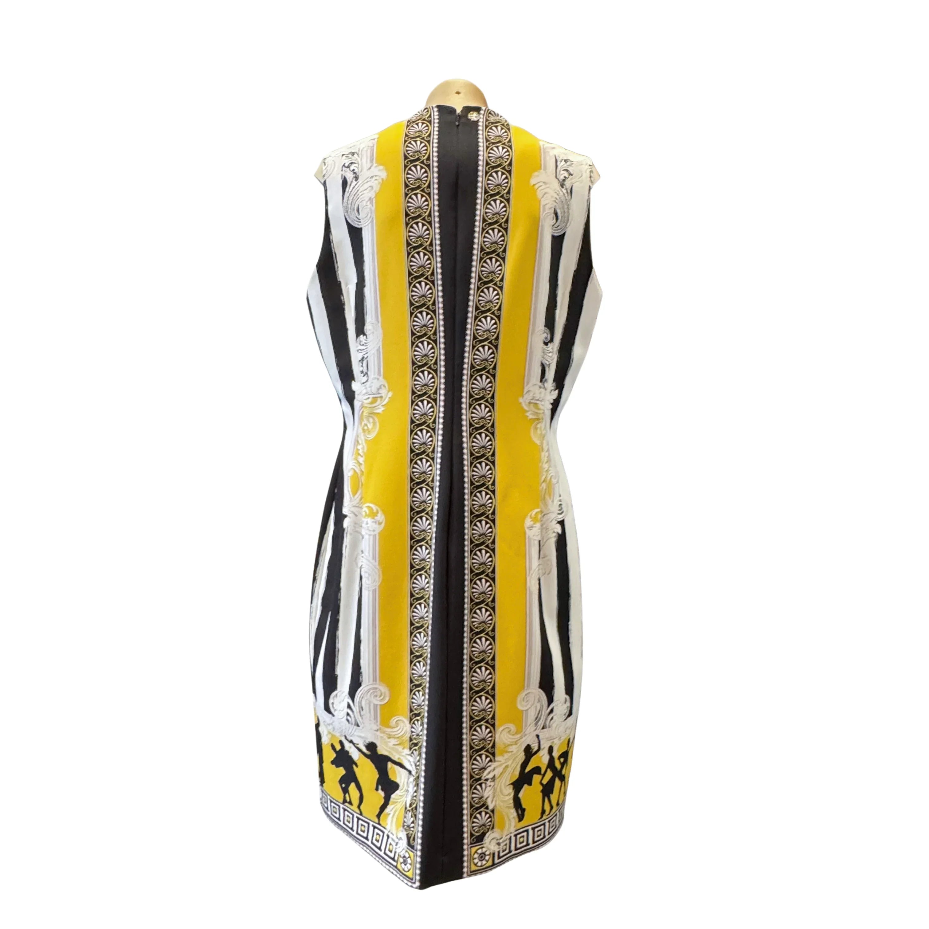 Versace Humbug Stripe Printed Shift Dress 48 - Lost Designer