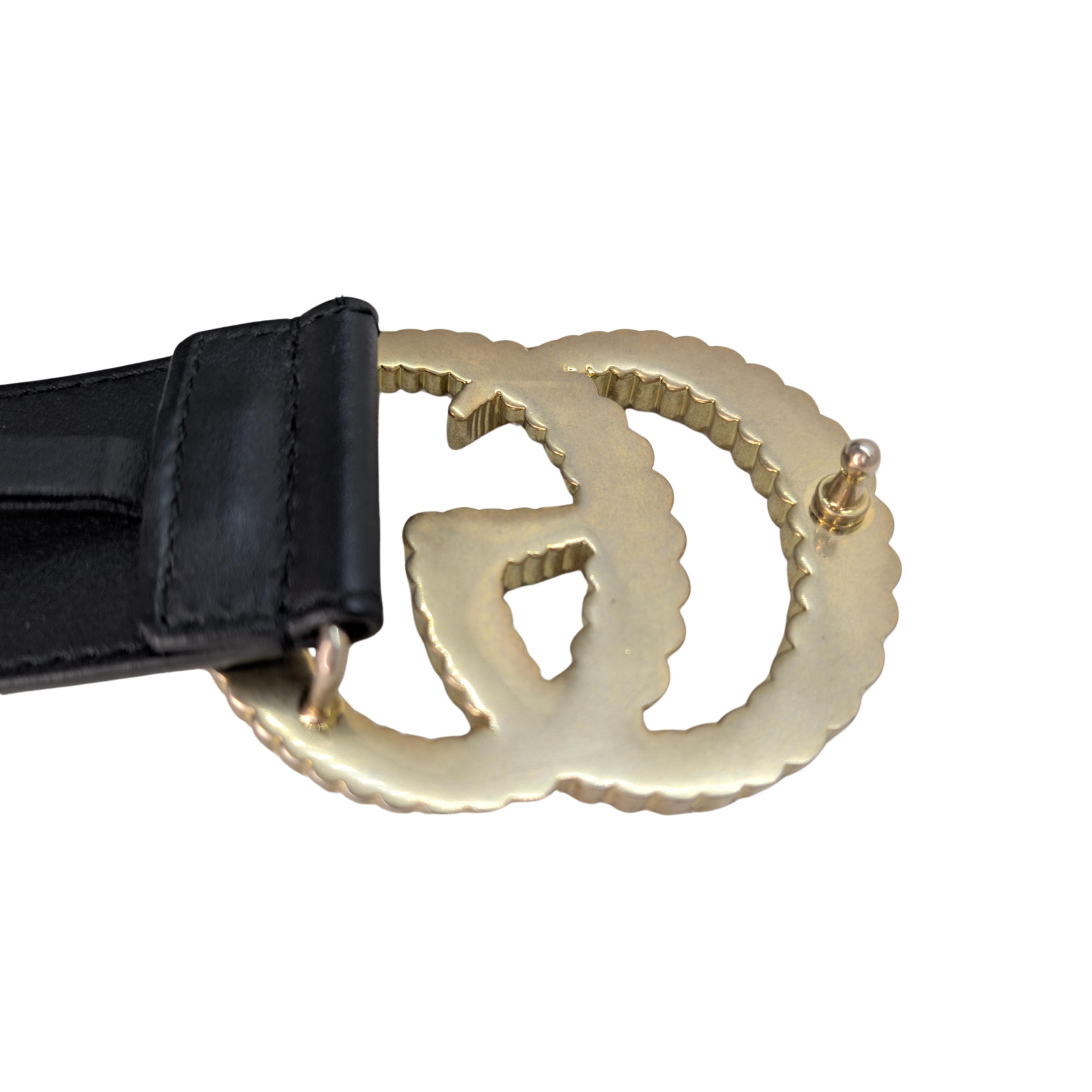Gucci Moon Torchon Double G Belt Black Size 75