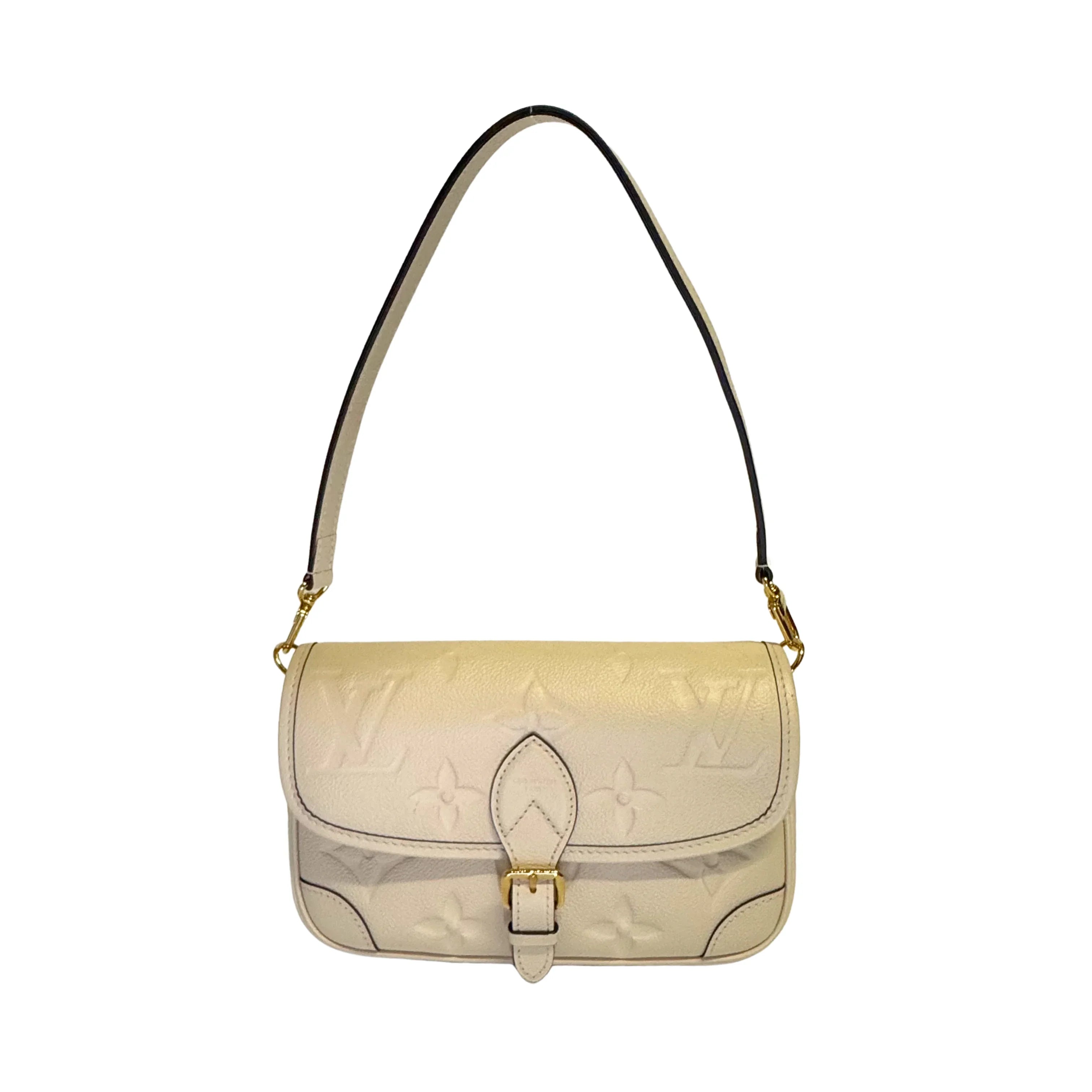 Louis Vuitton Giant Diane Monogram Leather Empreinte Shoulder Bag - Lost Designer