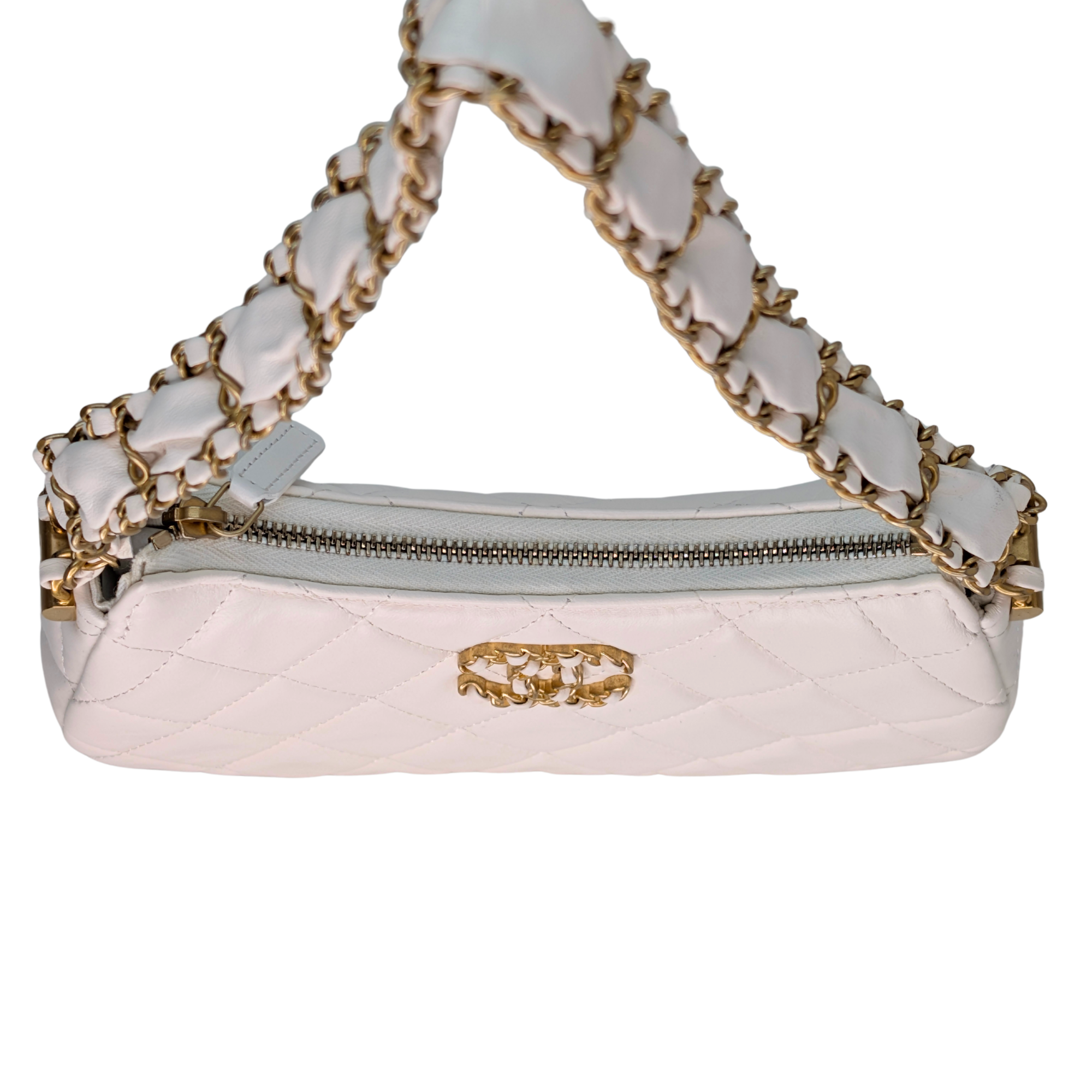 Chanel 19 Hobo Shoulder Bag White