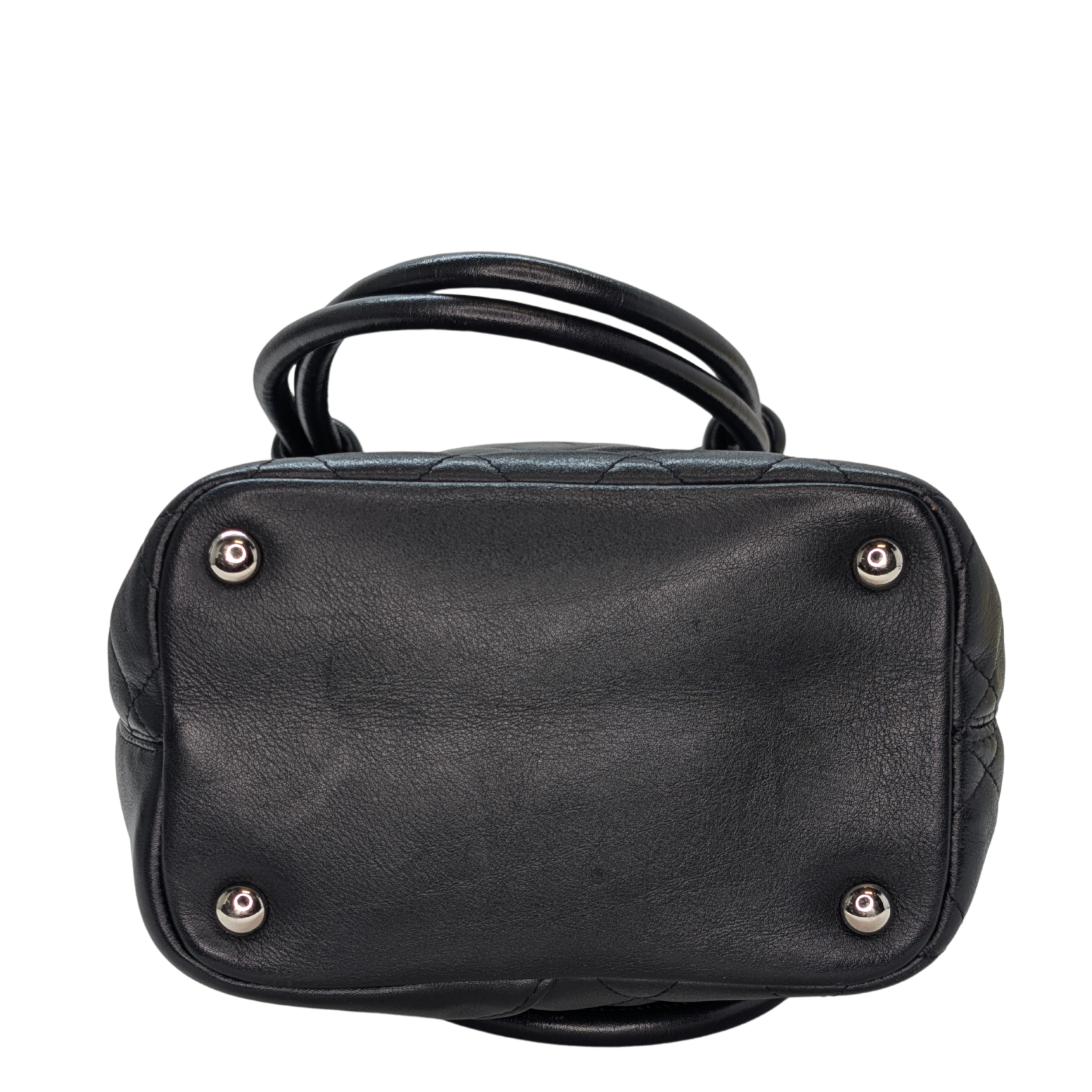 Chanel Cambon Ligne Tote Small Black on Black Bag
