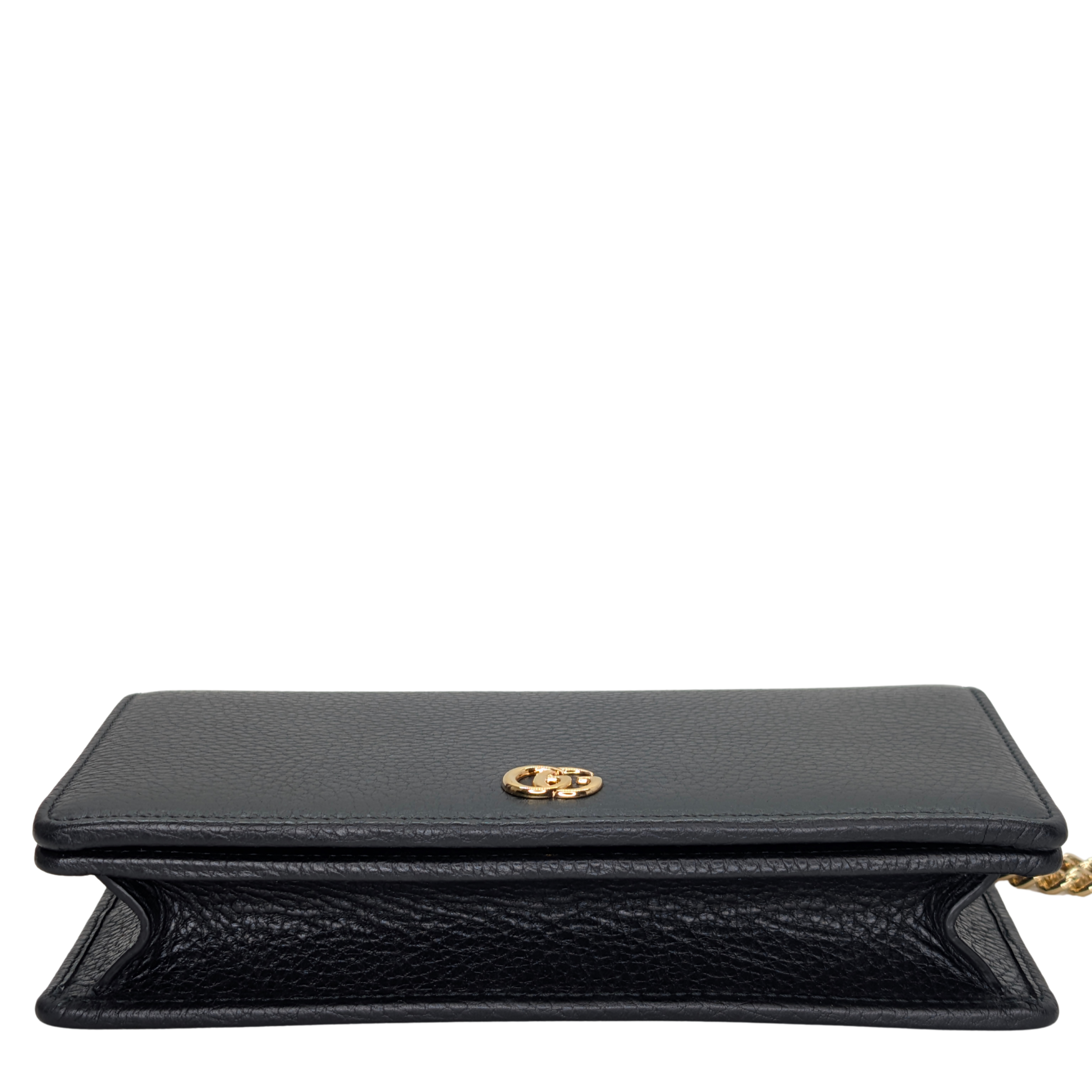 Gucci GG Marmont wallet on Chain Black
