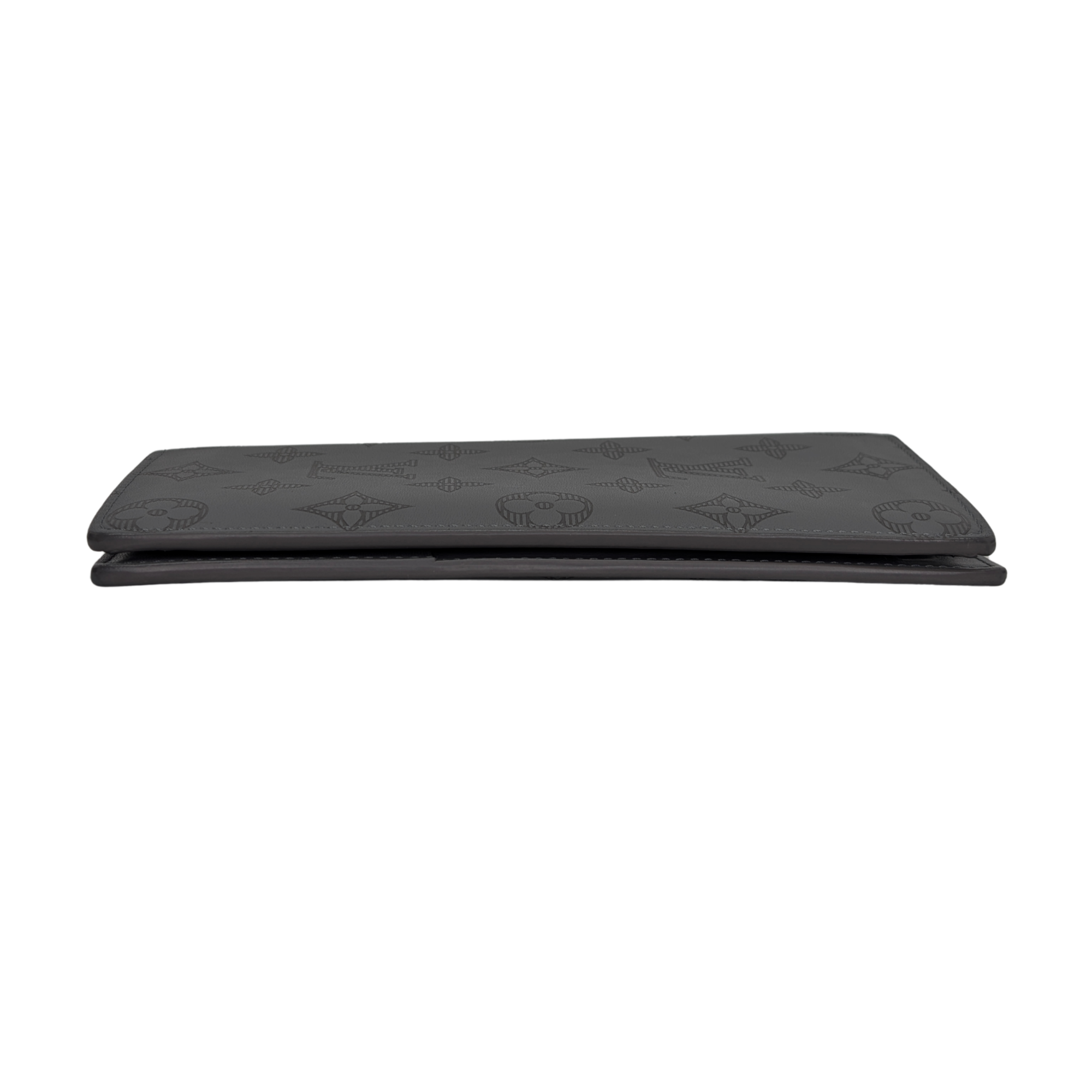 Louis Vuitton Brazza Wallet Shadow Leather Grey