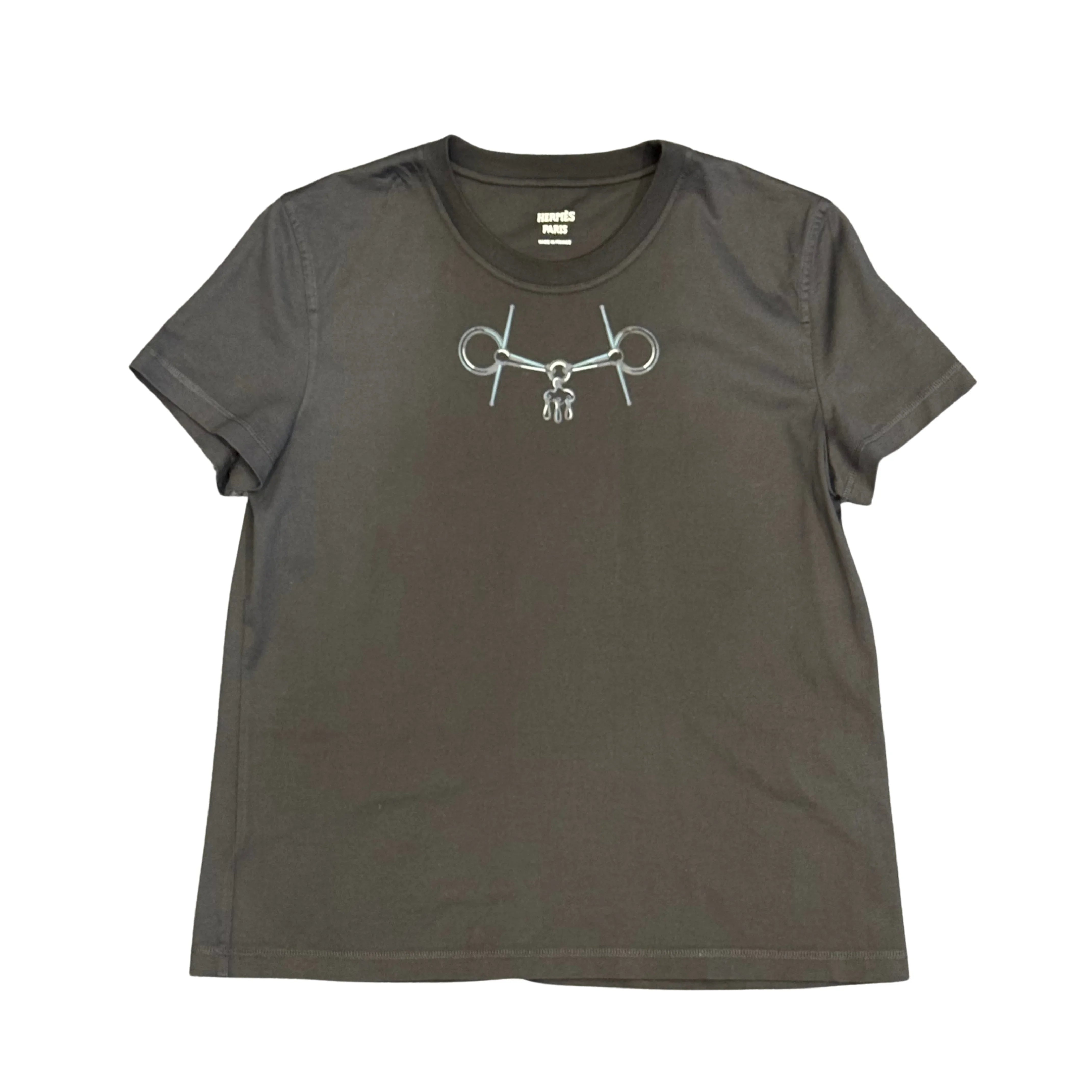 Hermes Mors Print Horsebit T shirt Women's 40 - Lost Designer