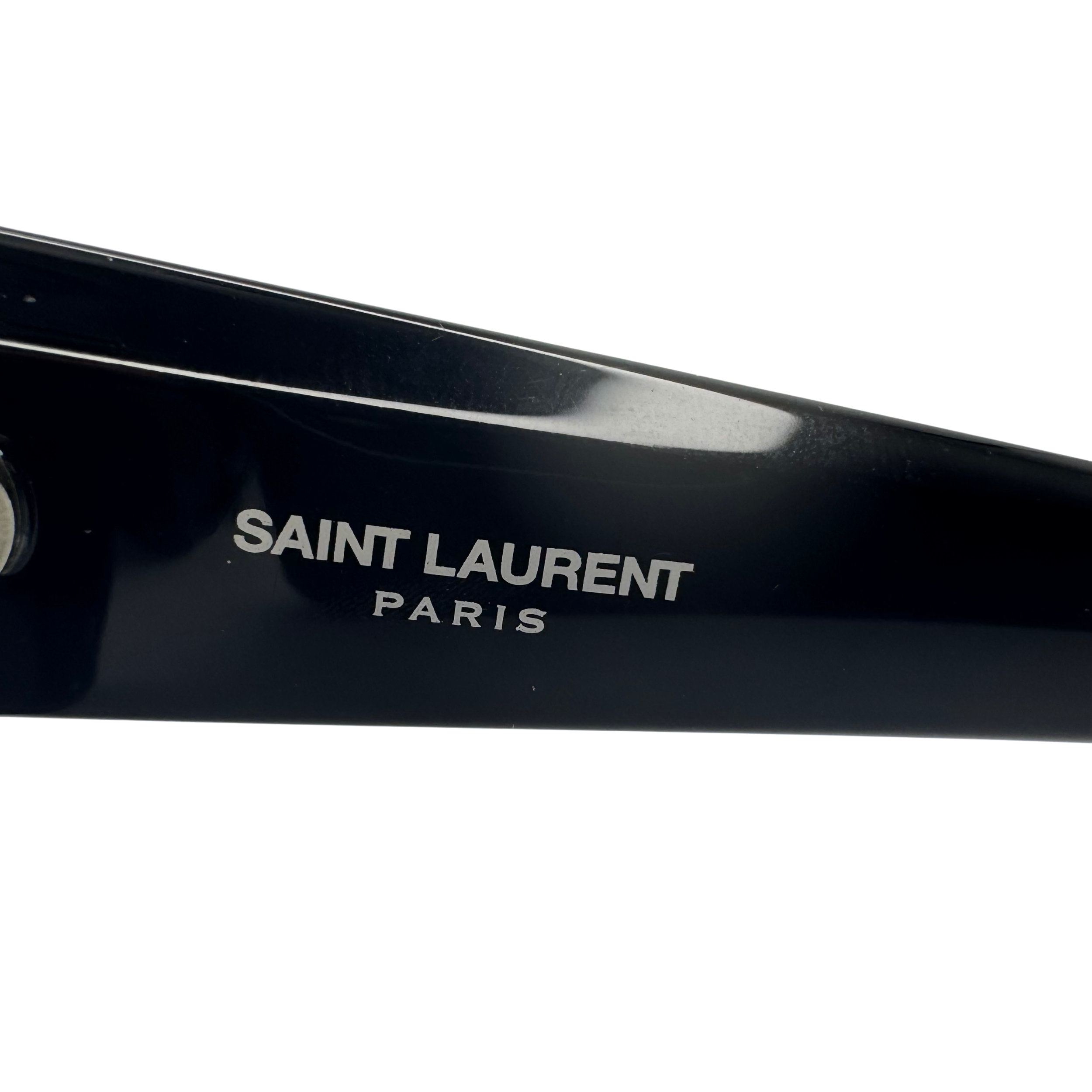 Saint Laurent SL 552 001 Black Cat-Eye Sunglasses