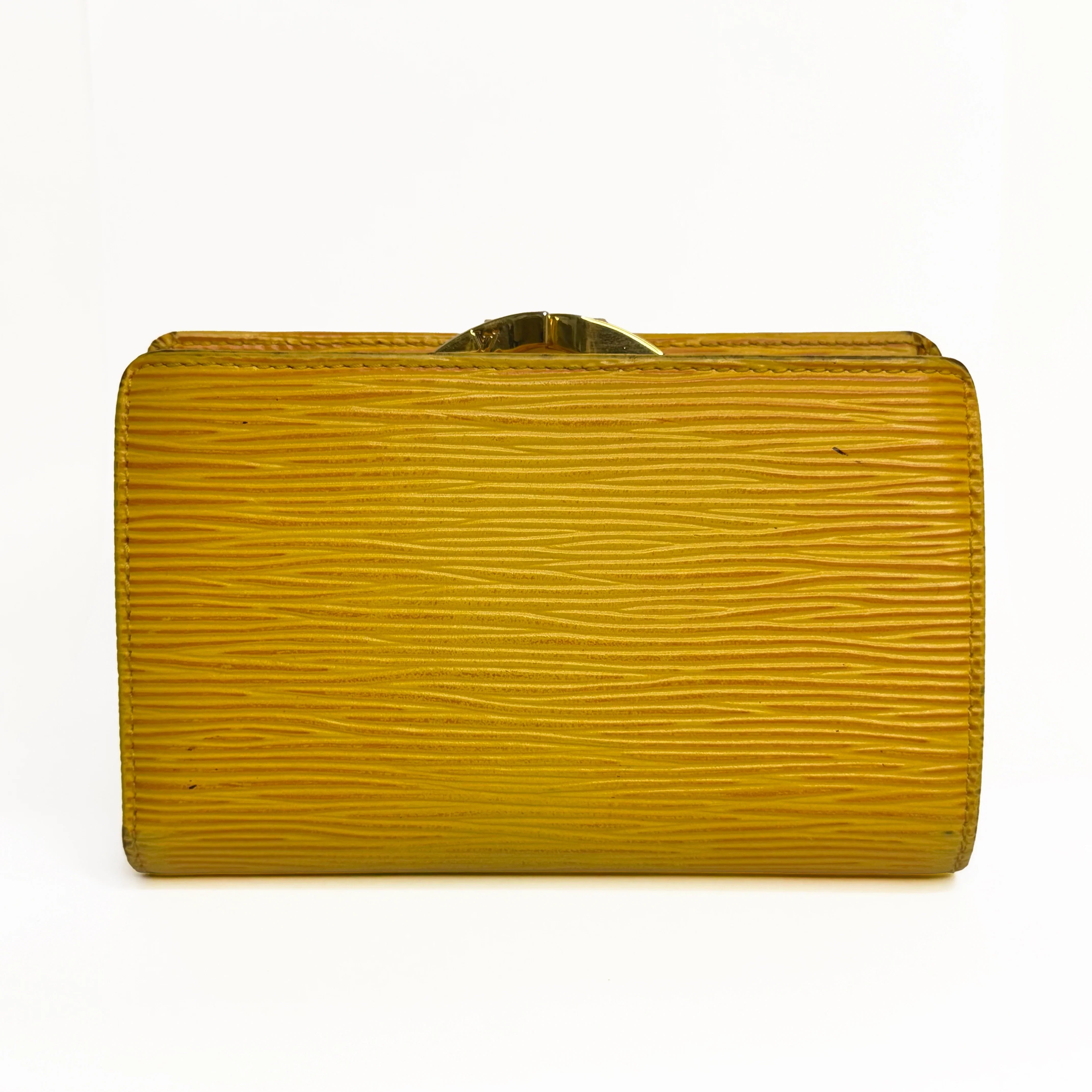 Louis Vuitton Epi Leather Long Wallet Yellow - Lost Designer
