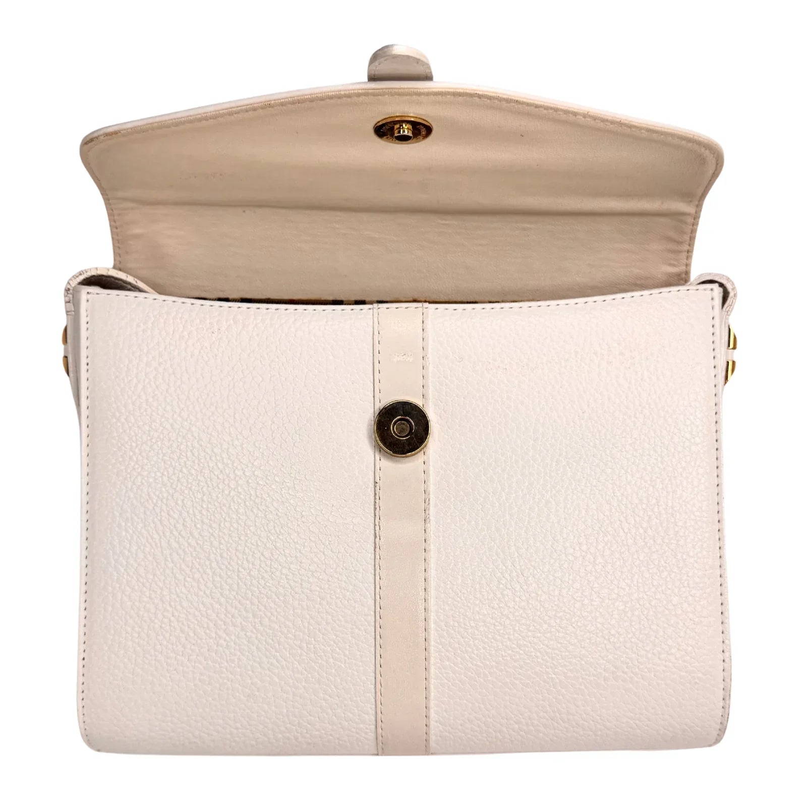 Burberry Leather Crossbody Bag white - Lost Designer
