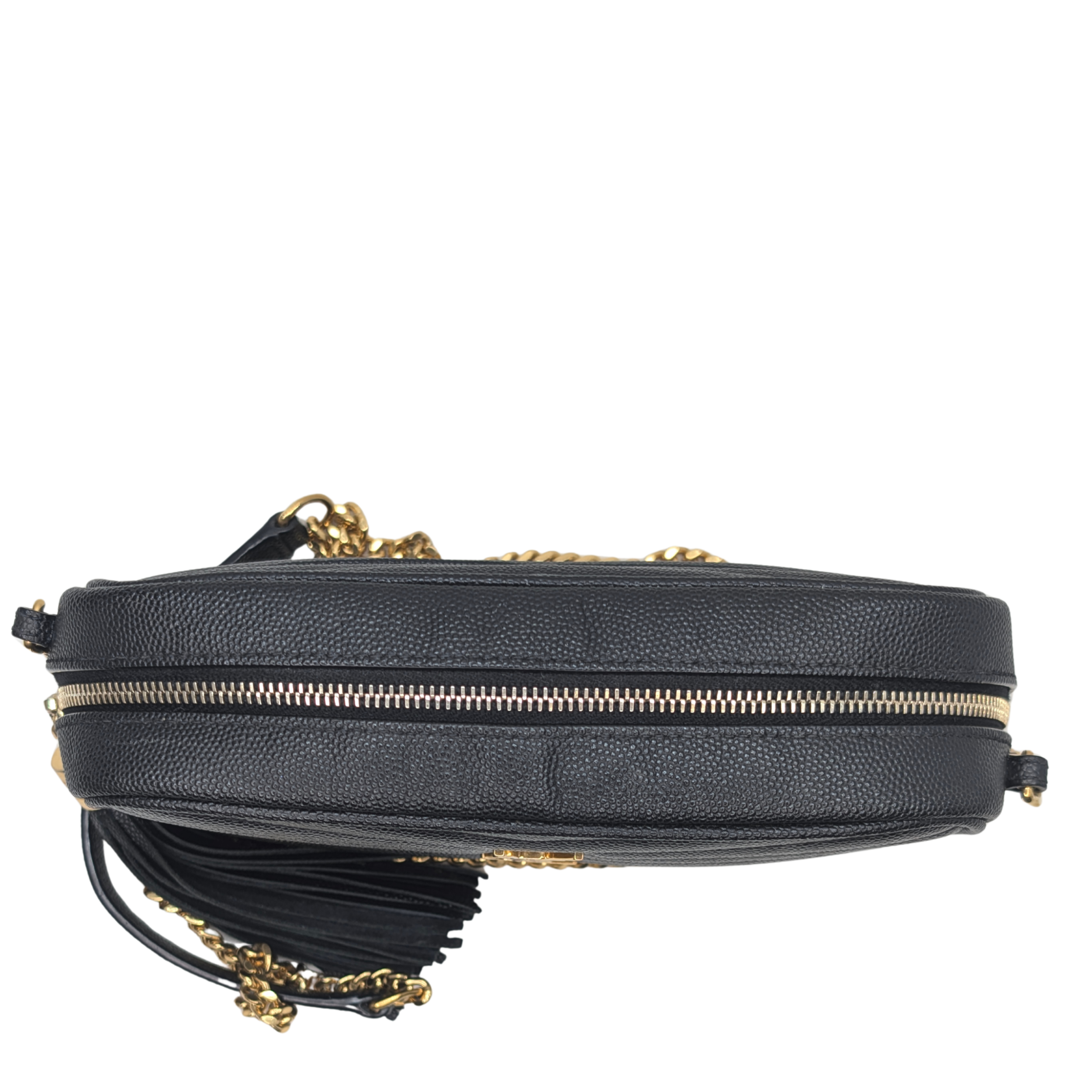 Saint Laurent Lou Mini Grain Leather Camera Bag GHW