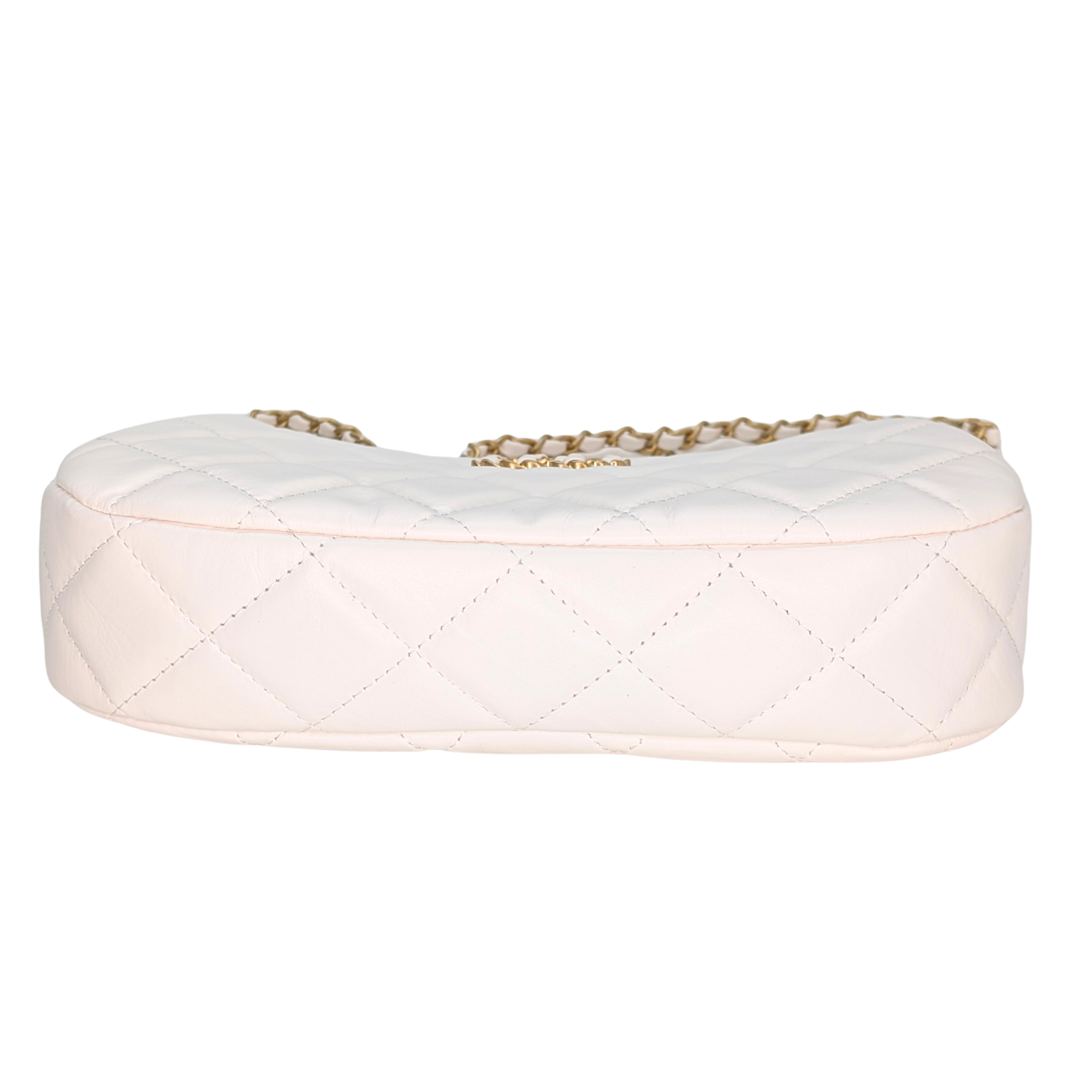 Chanel 19 Hobo Shoulder Bag White