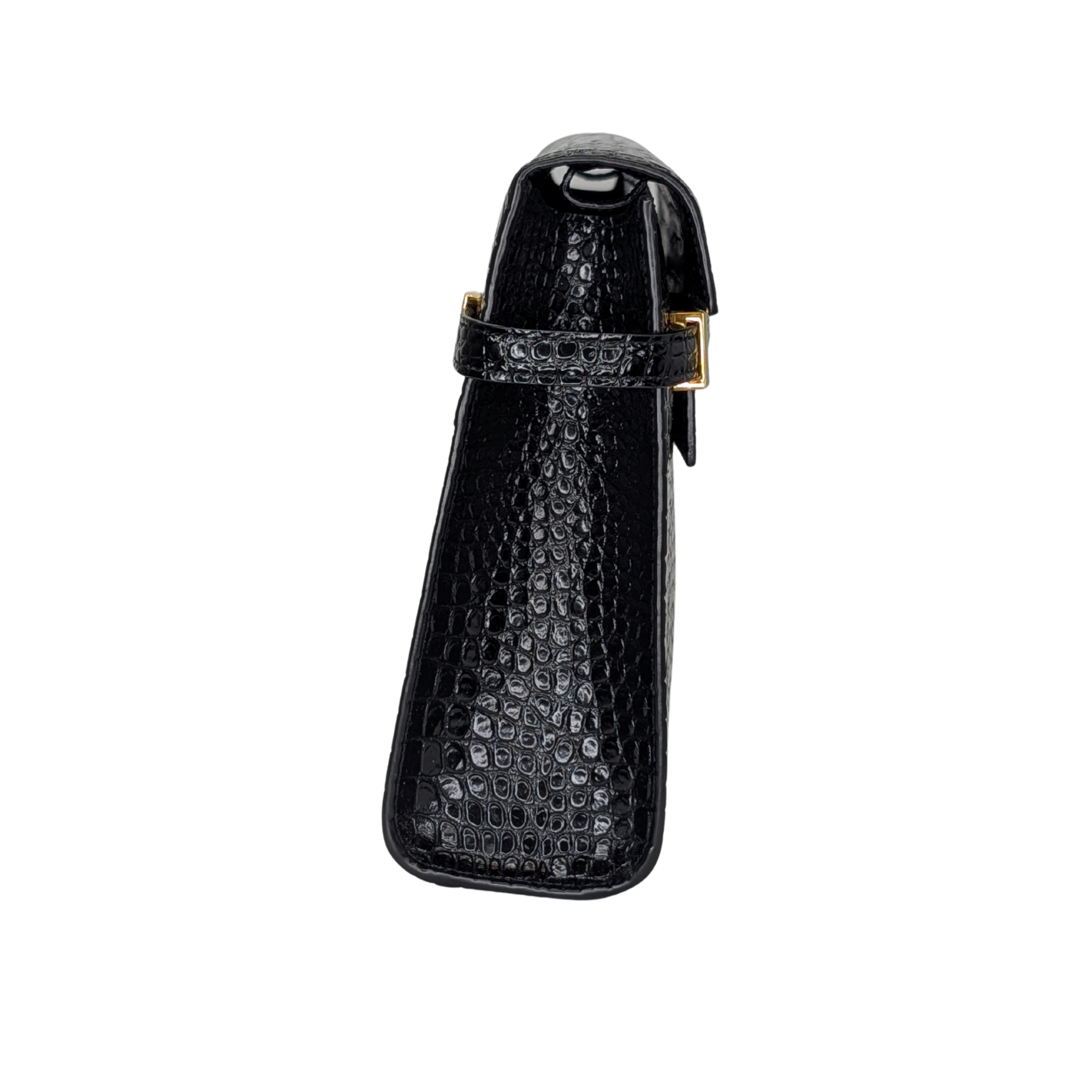 Saint Laurent Manhattan Medium Crocodile Embossed Shoulder Bag