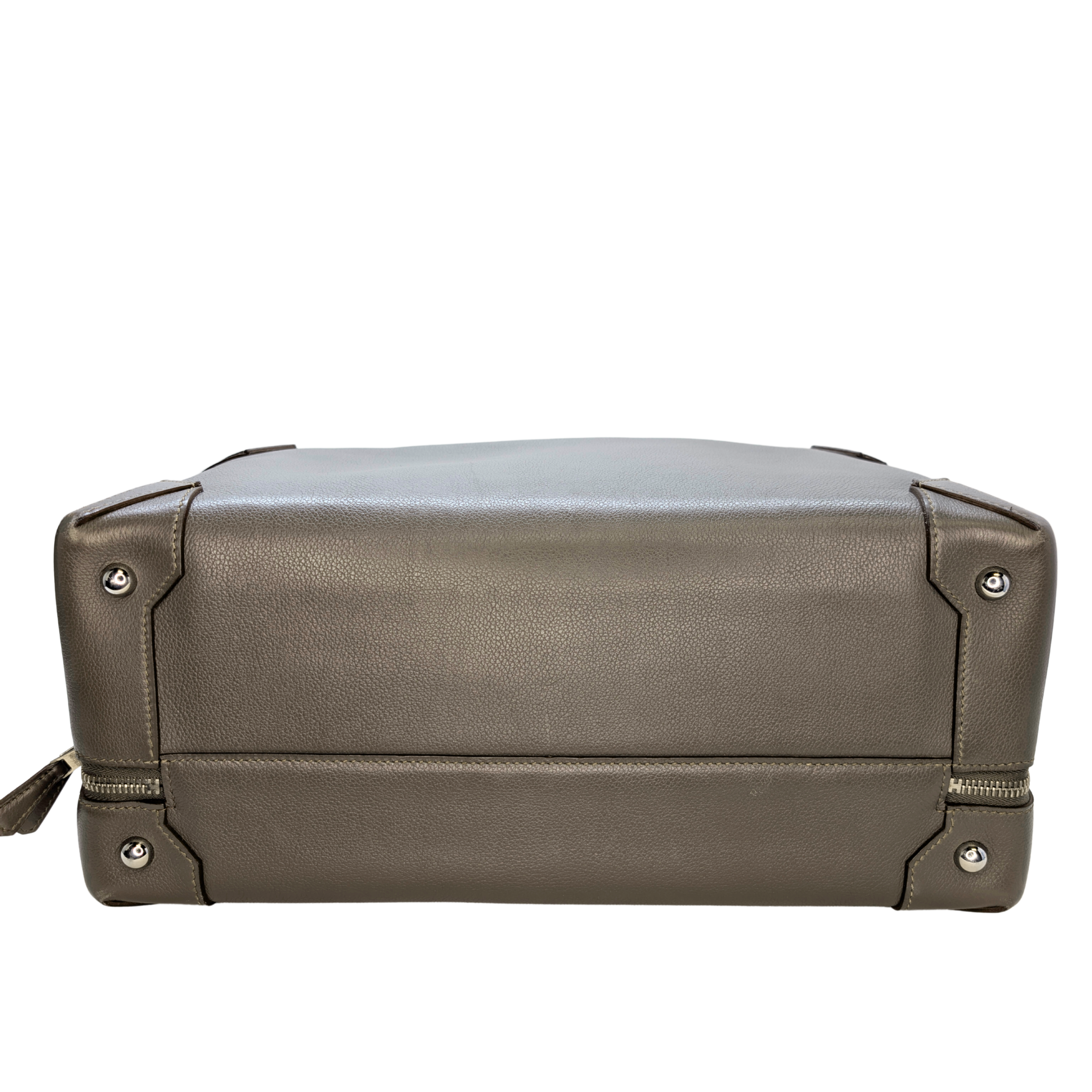 Hermès Maxibox 36 Bag Etain Evercolor Grey □R Stamp