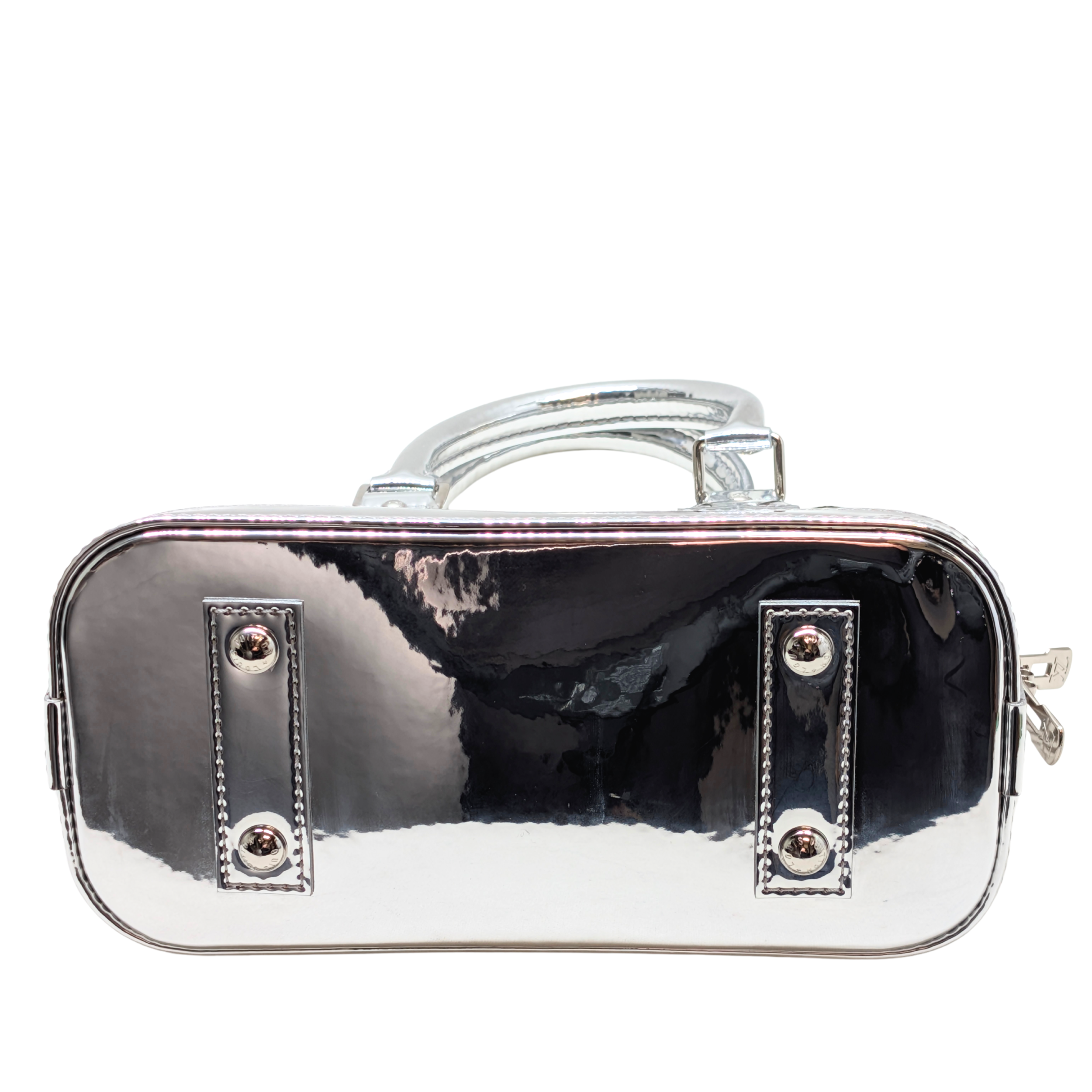 Louis Vuitton Monogram Miroir Alma BB Silver Ski Collection