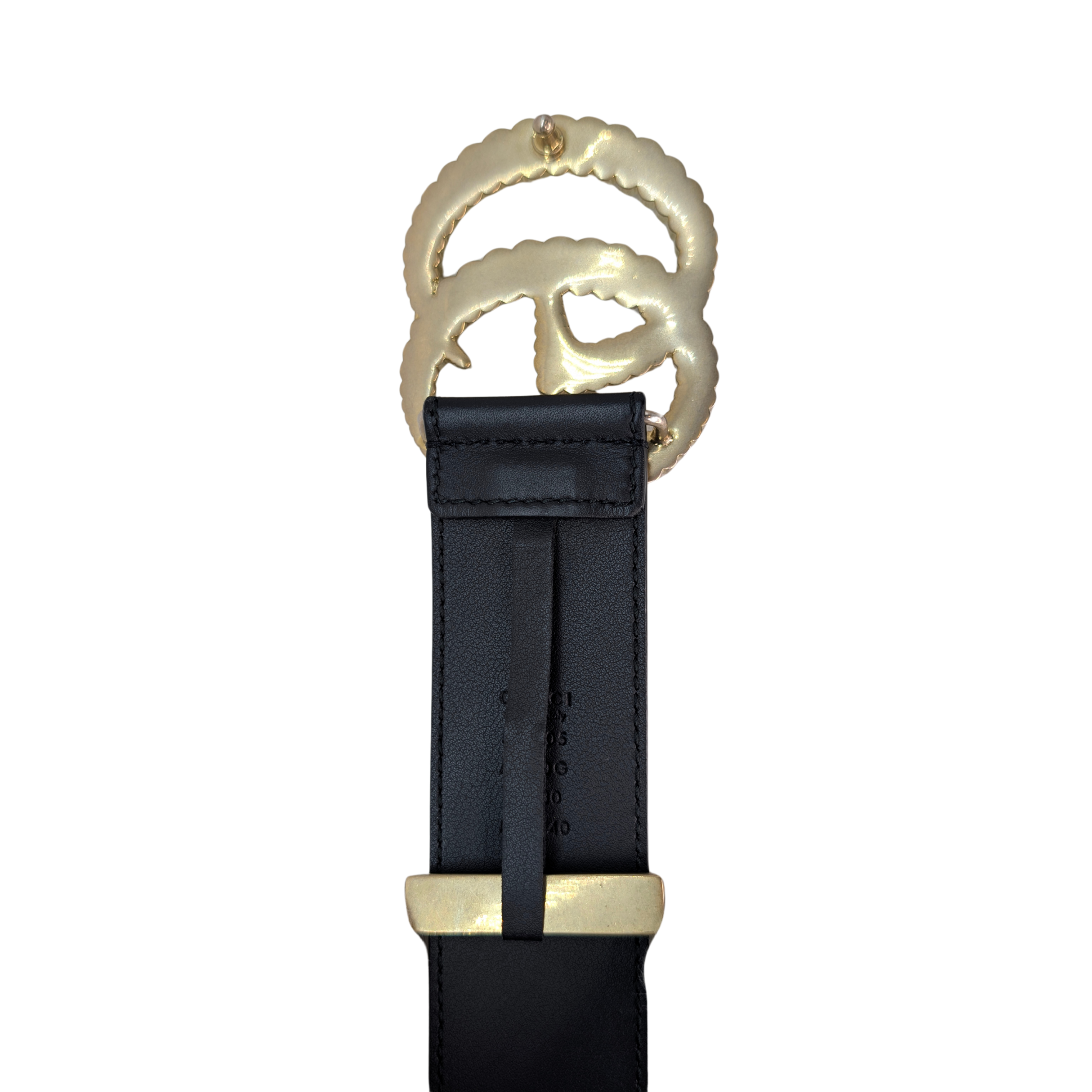 Gucci Moon Torchon Double G Belt Black Size 75