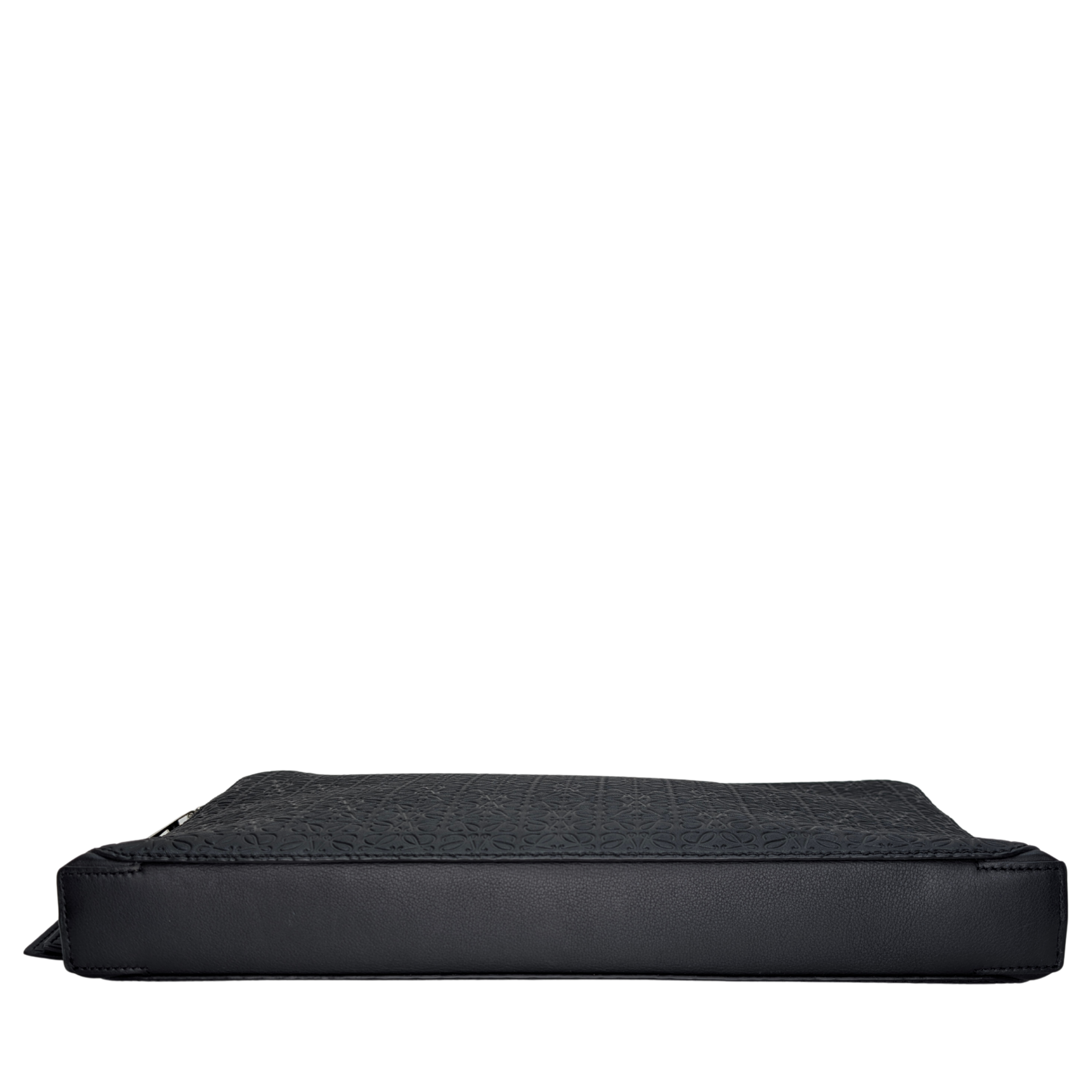 Loewe Anagram Embossed Document Laptop Pouch Black