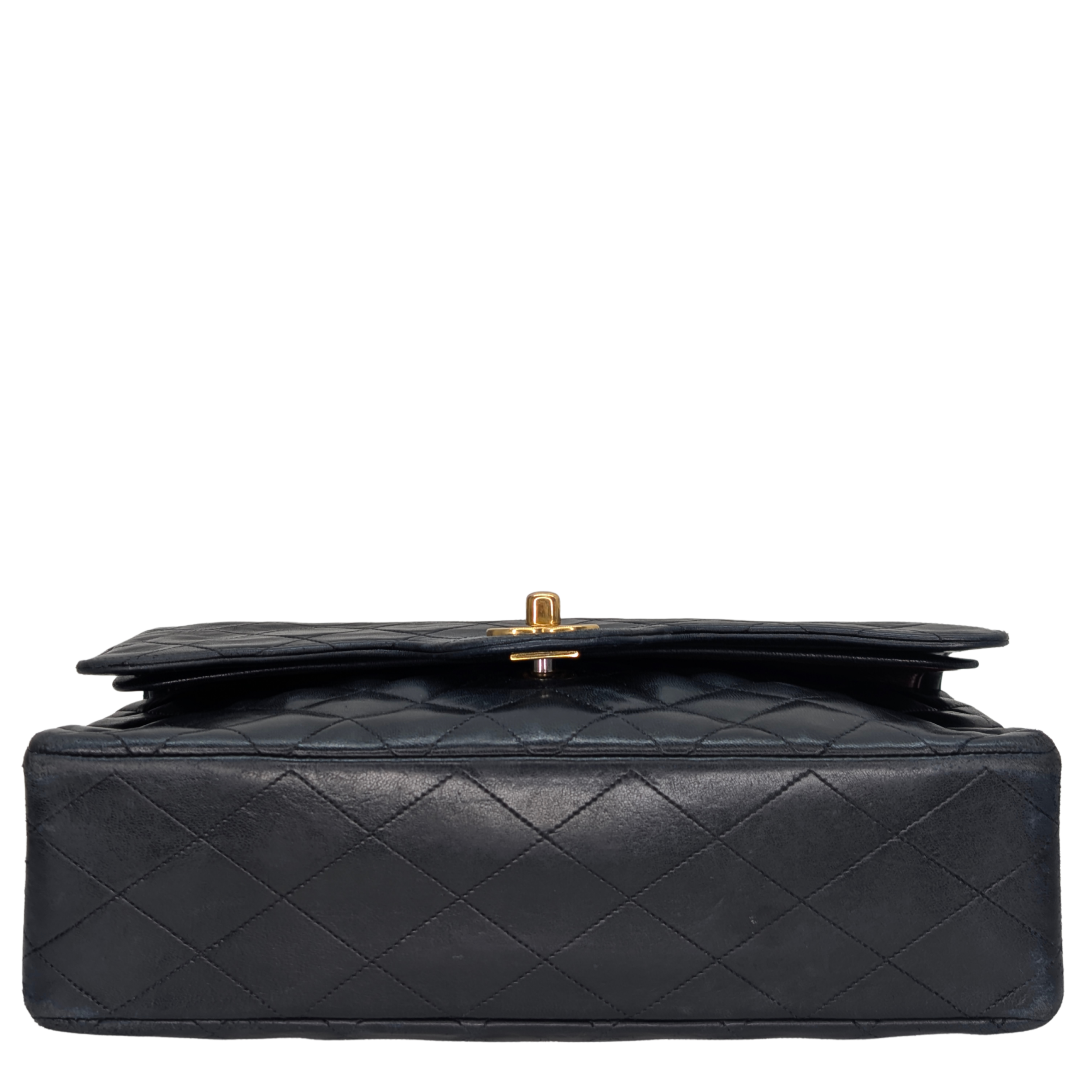 Chanel Vintage Classic Double Flap Medium Bag Black
