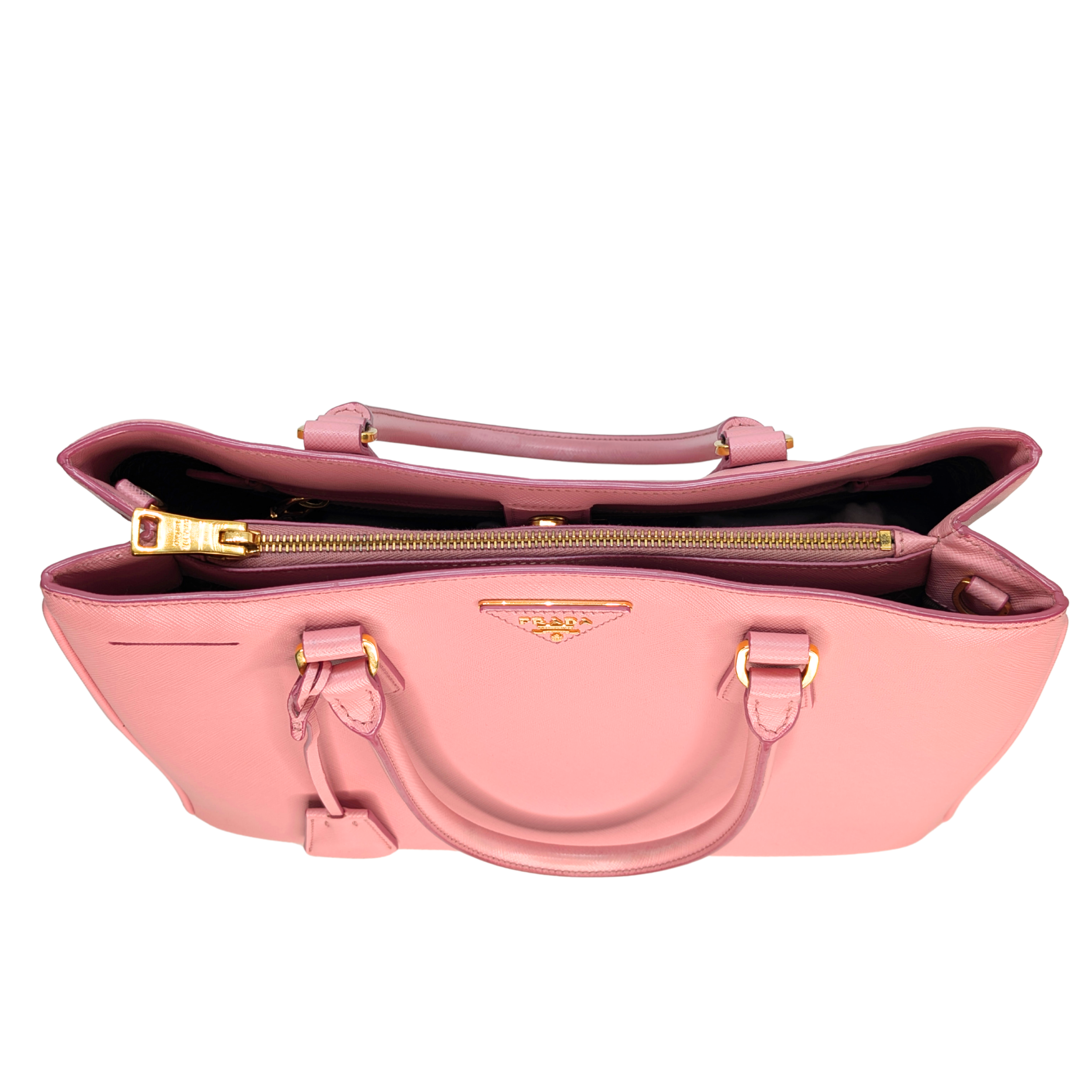 Prada Galleria Saffiano Leather Tote Pink
