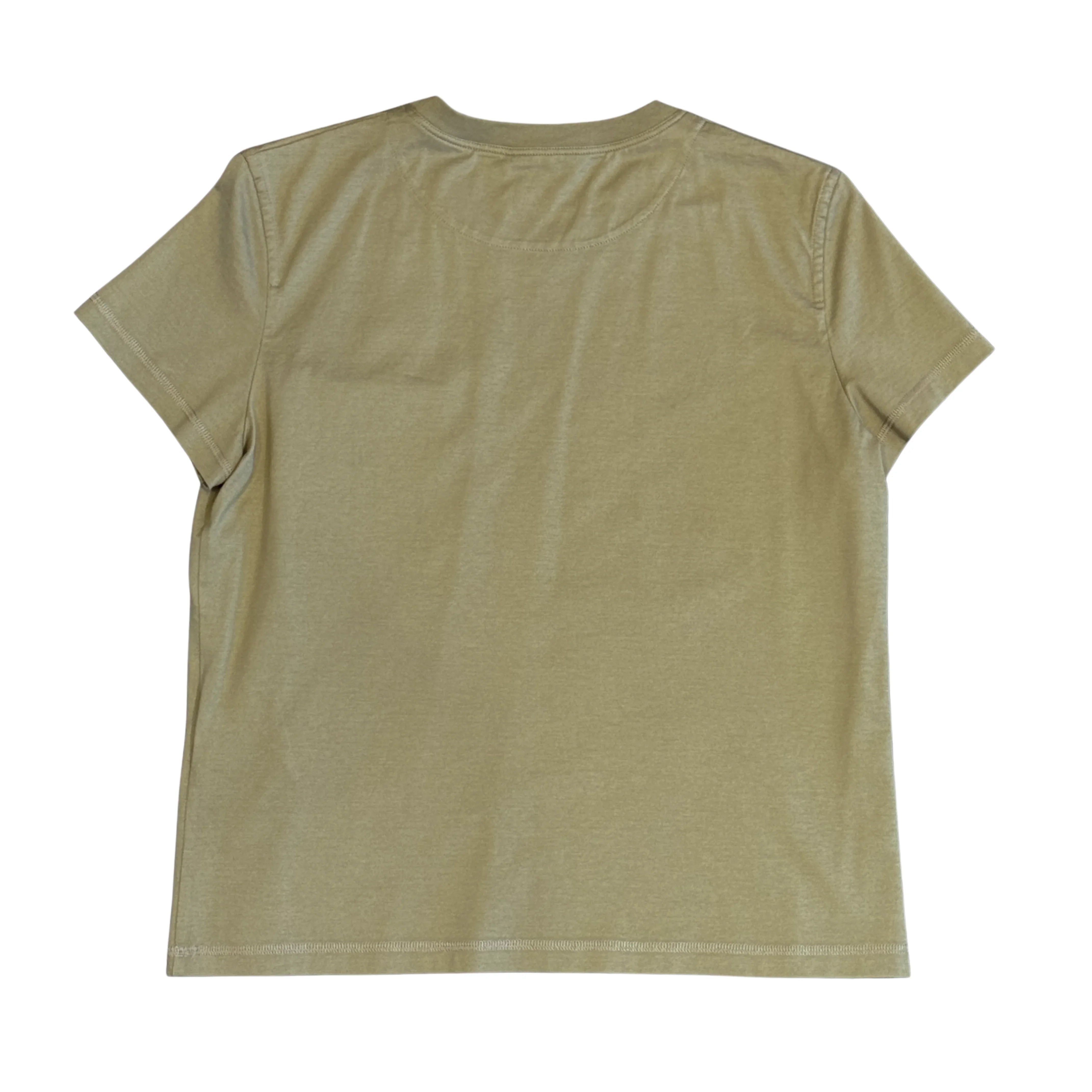 Hermes Droit Poche Brodée T-shirt Khaki size 40 - Lost Designer