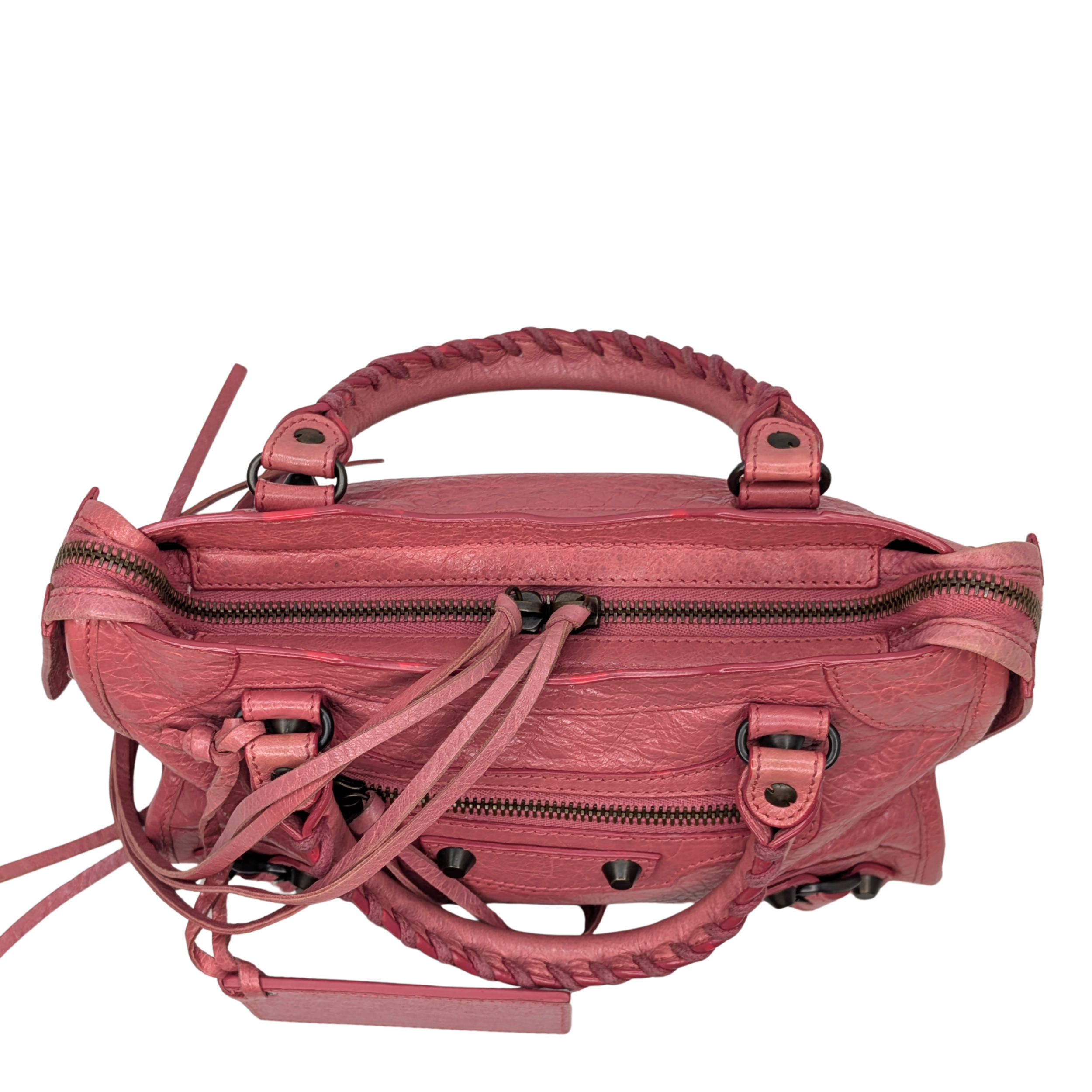 Balenciaga The City 2Way Mini Handbag Pink