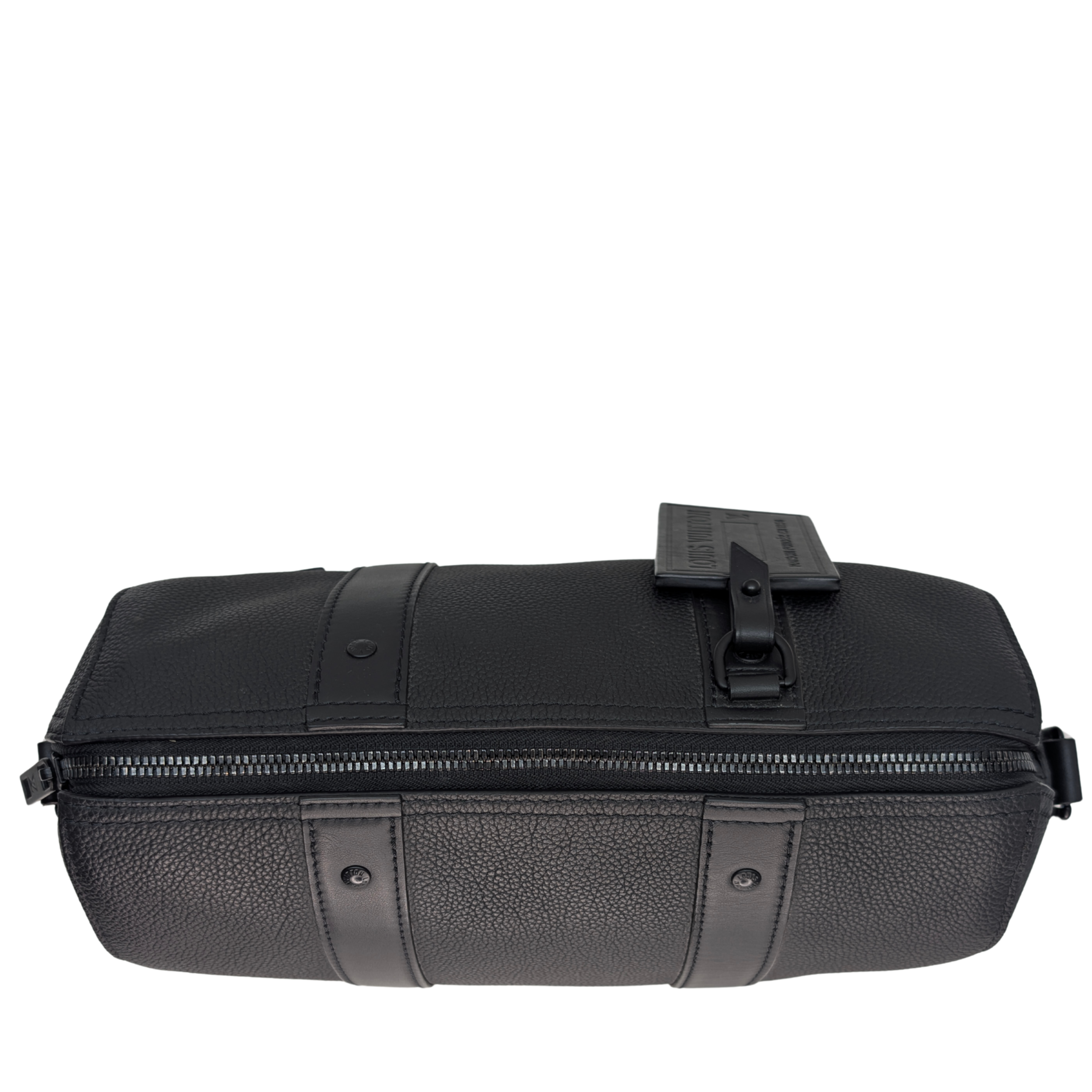 Louis Vuitton Aerogram City Keepall Grained Leather Black