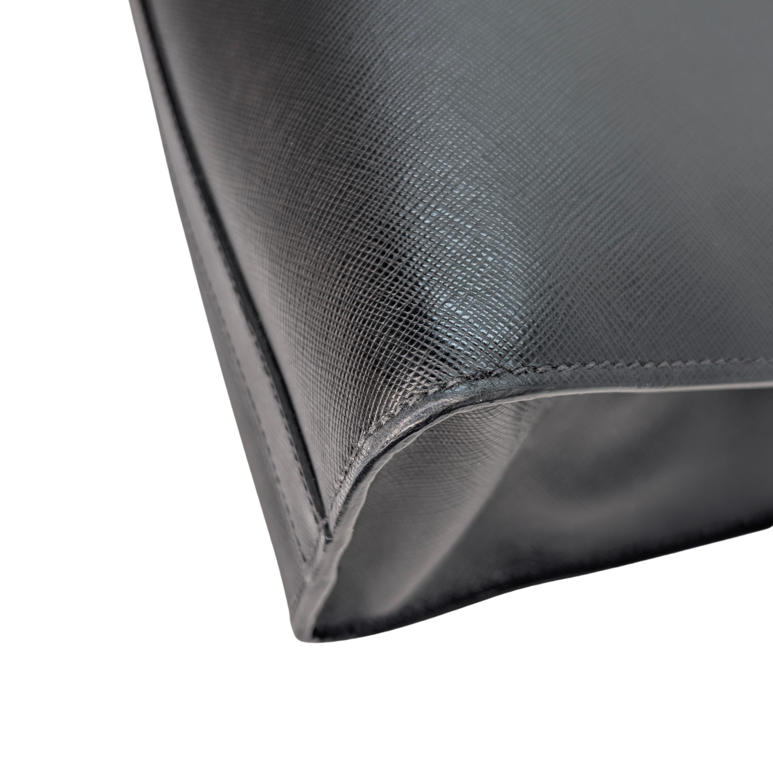 Prada Saffiano leather Briefcase Bag Black