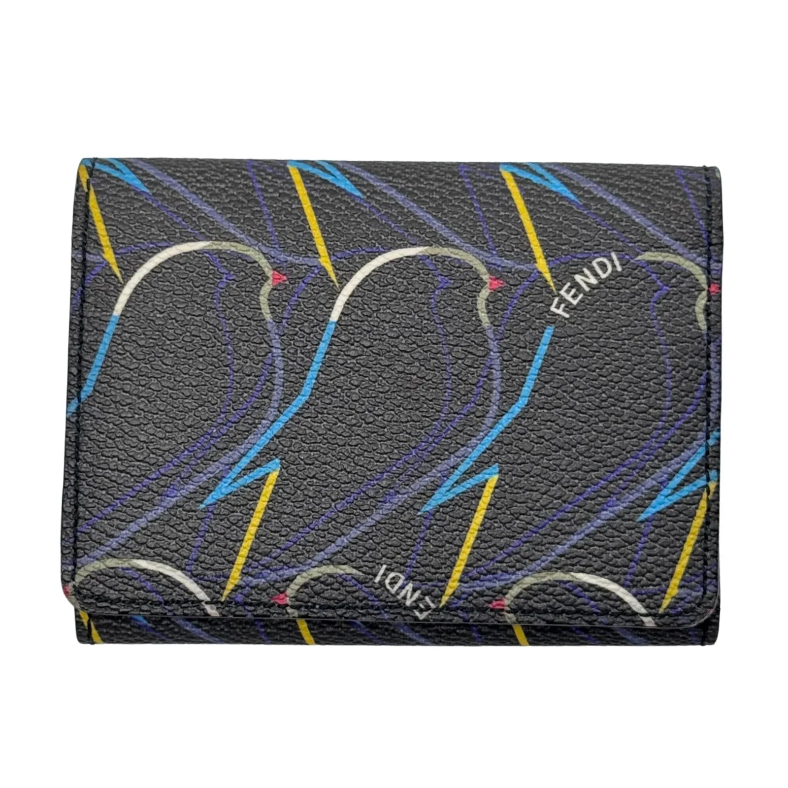 Fendi Vitello Elite Qutweet Compact Wallet - Lost Designer