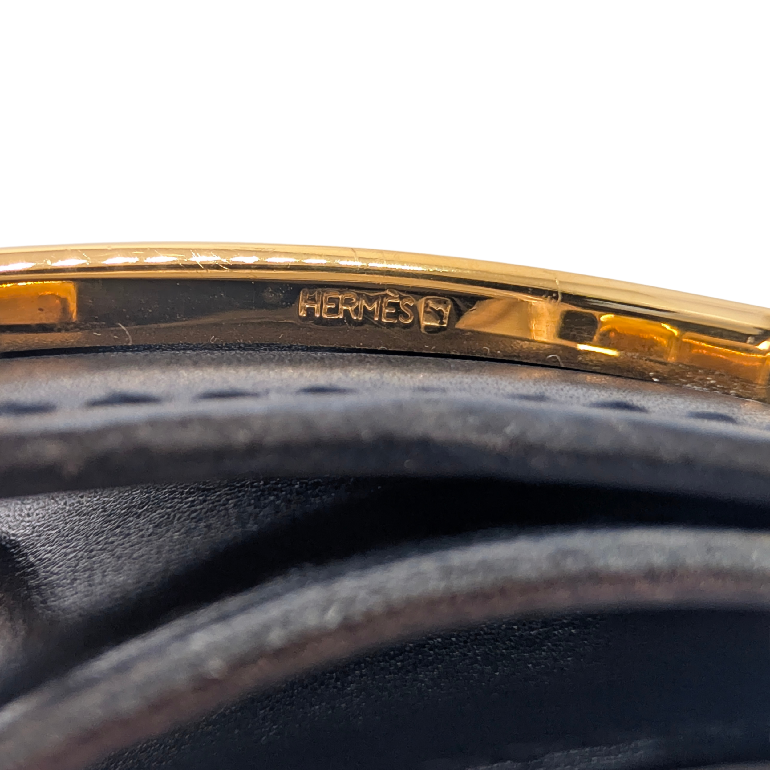 Hermes H Leather Belt Black 70