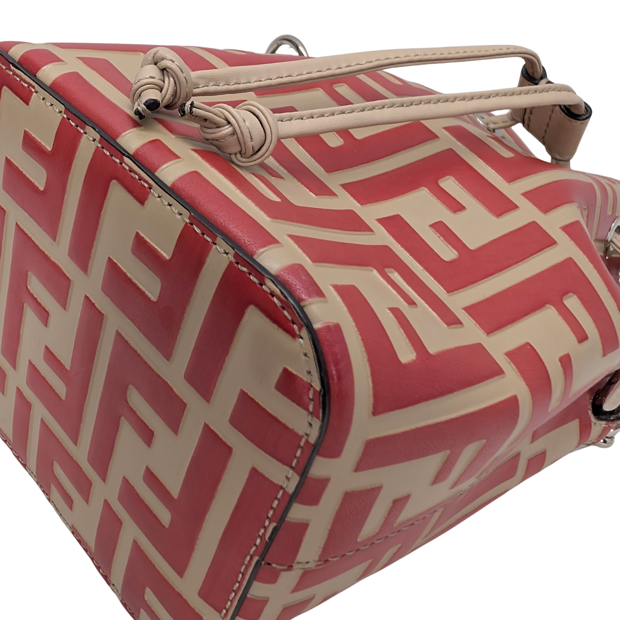 Fendi Mon Tresor Bucket Bag Red