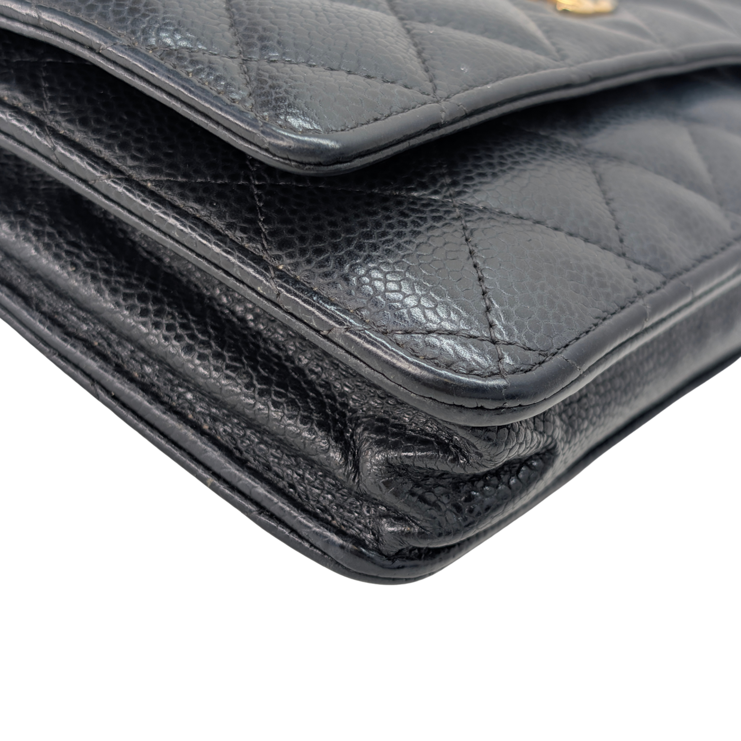 Chanel WOC Wallet on Chain Caviar Black GHW